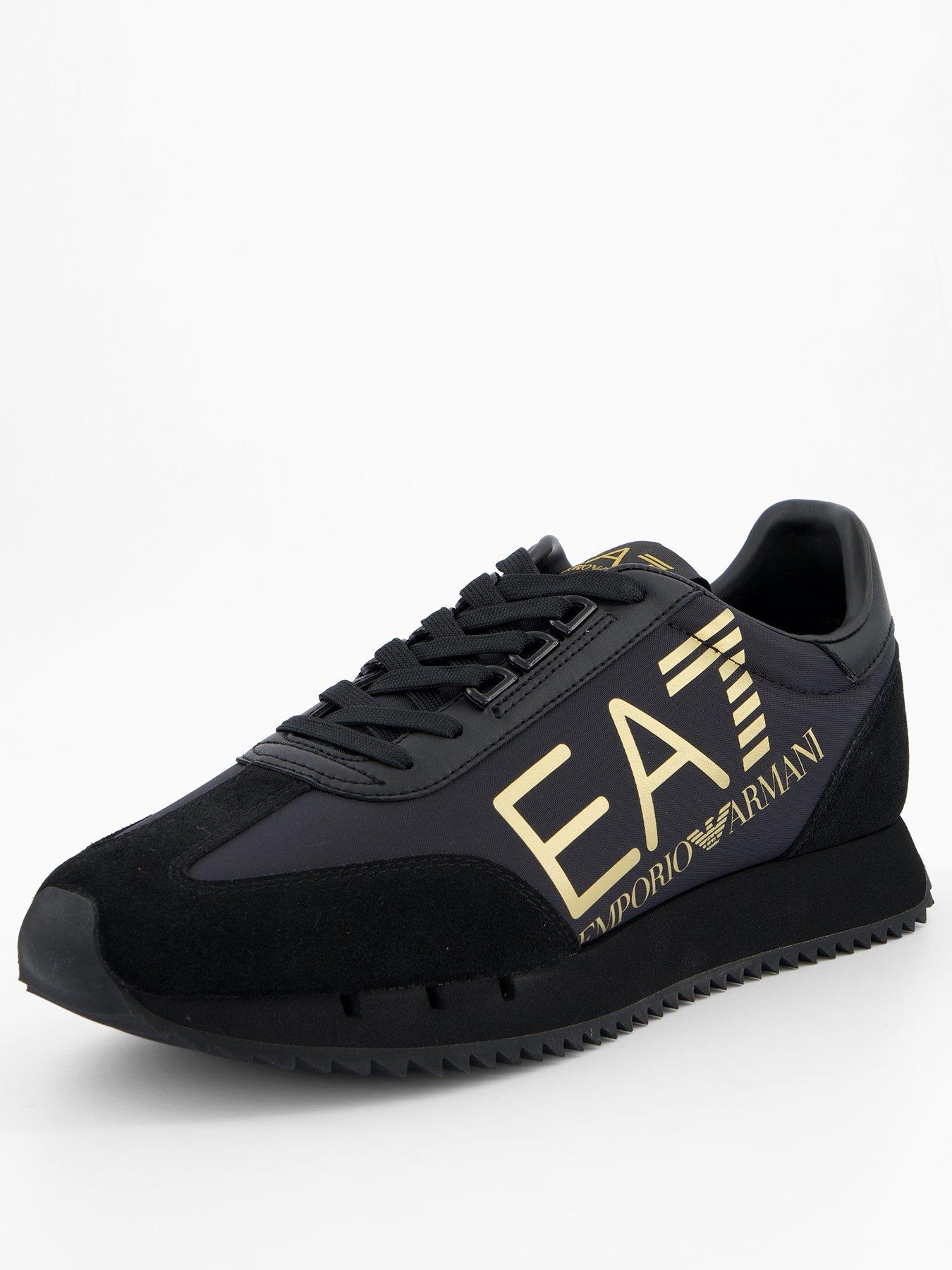 Image 2 of 7 of EA7 Emporio Armani Large Side Logo Runner Trainers - Black