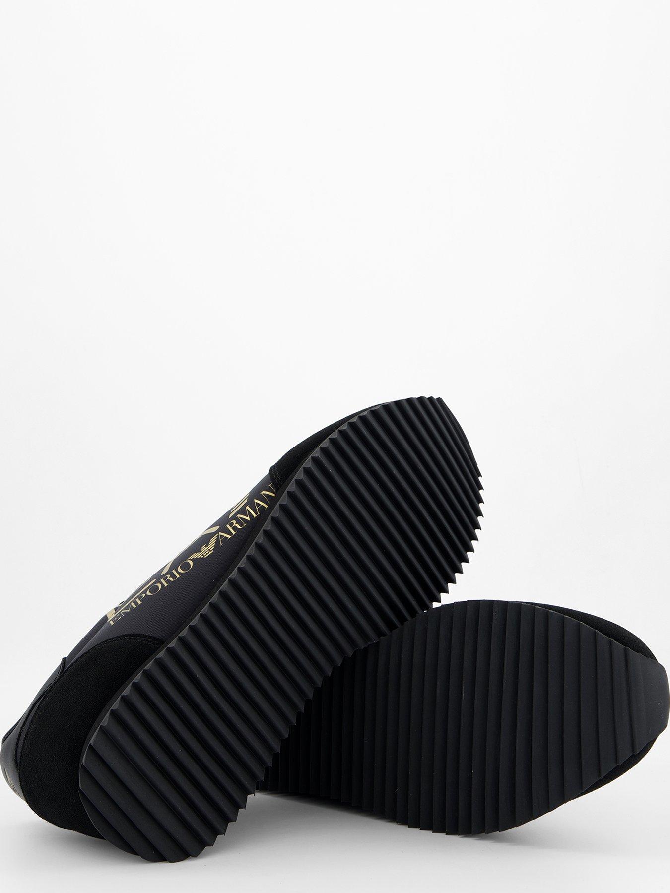 Image 4 of 7 of EA7 Emporio Armani Large Side Logo Runner Trainers - Black