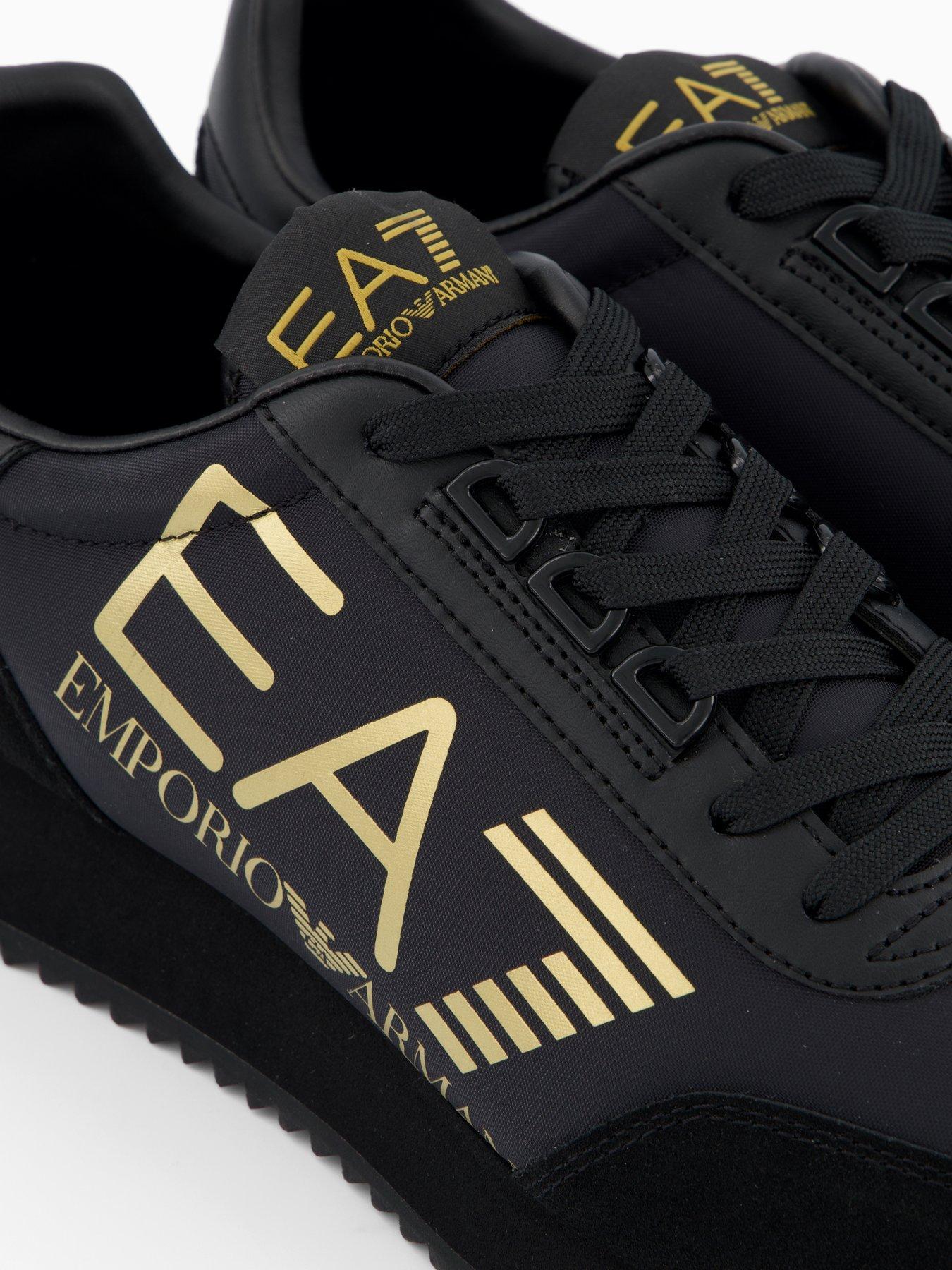 Image 5 of 7 of EA7 Emporio Armani Large Side Logo Runner Trainers - Black