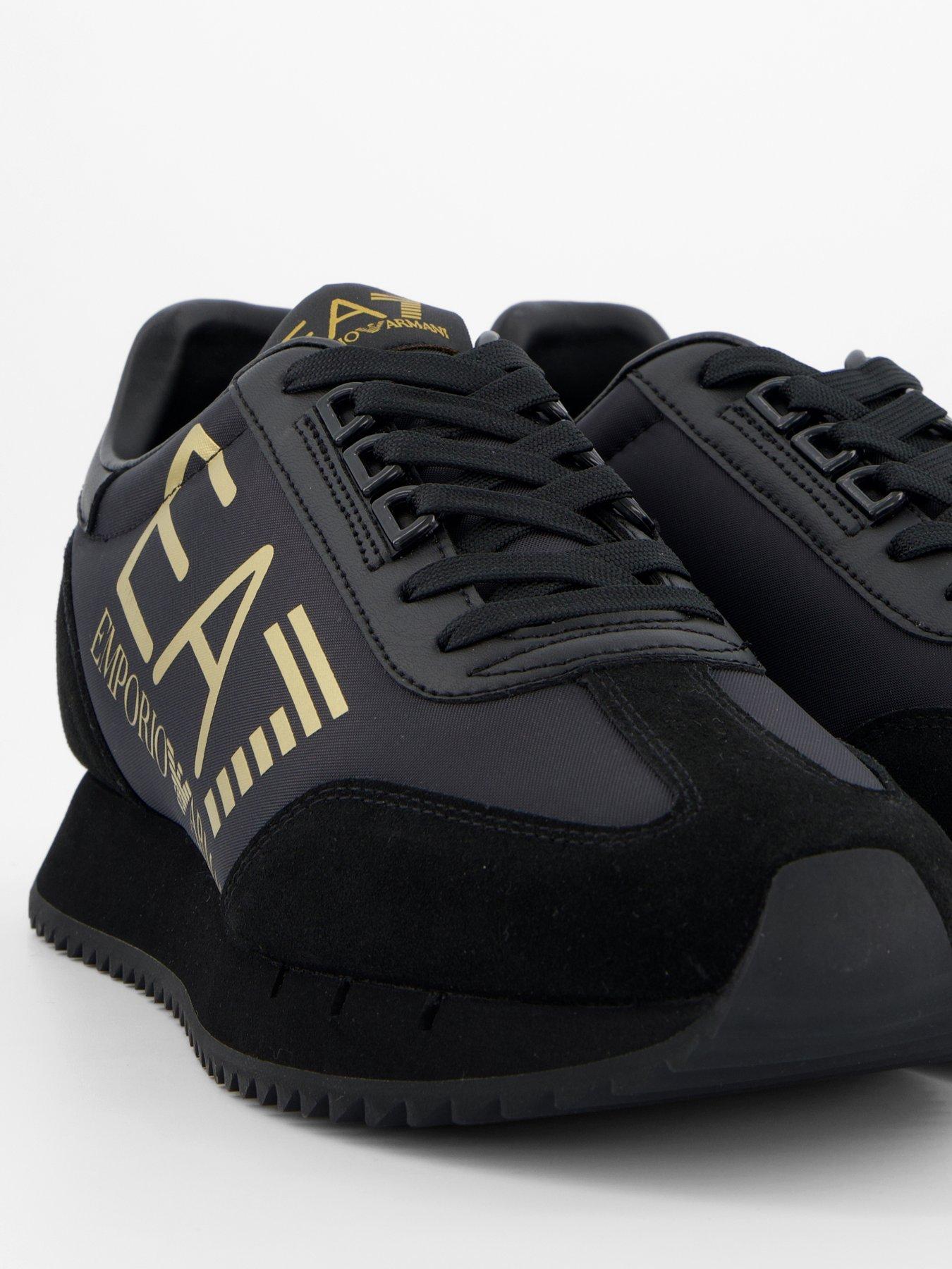 Image 6 of 7 of EA7 Emporio Armani Large Side Logo Runner Trainers - Black