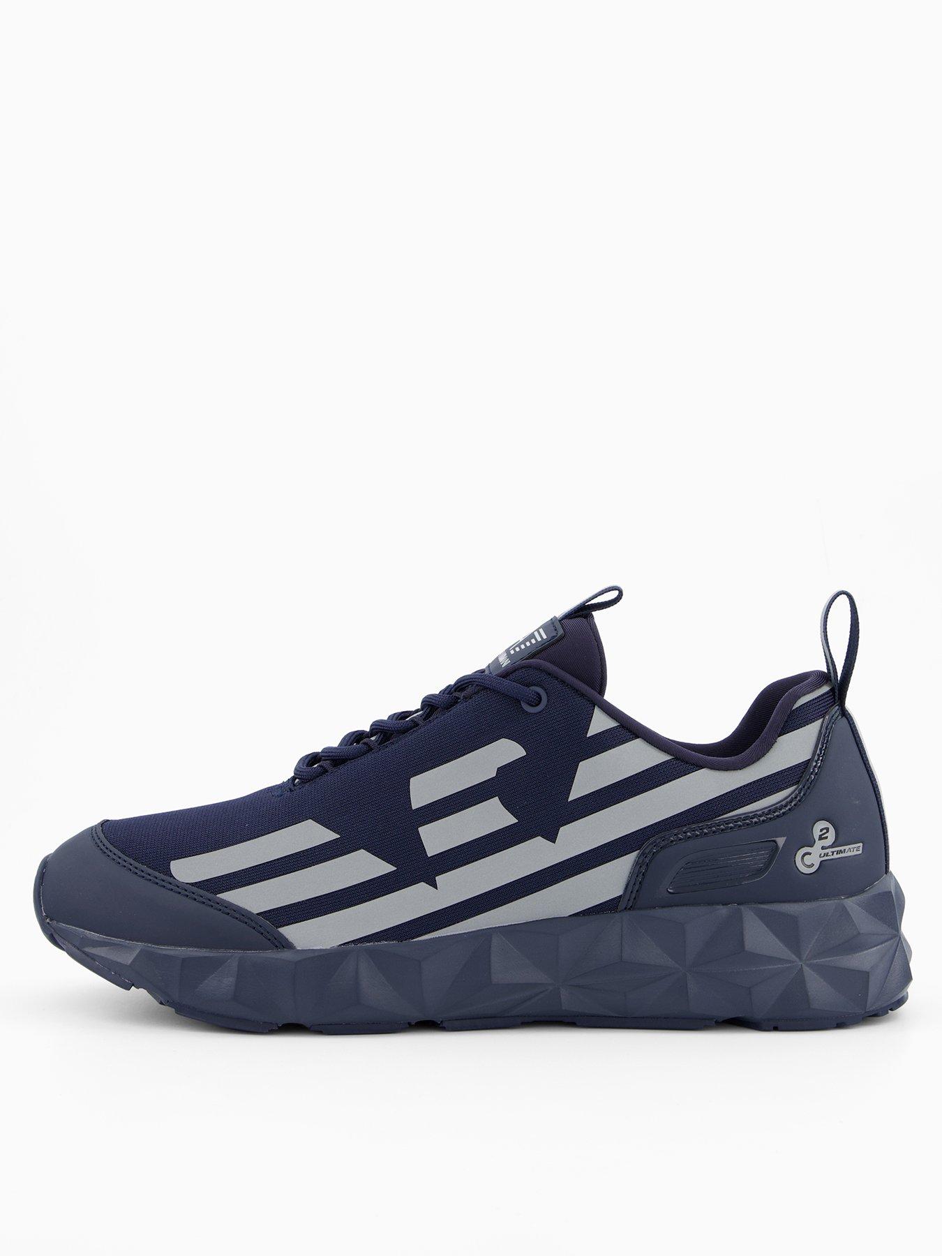 EA7 Emporio Armani Kombat Eagle Logo Trainers - Navy