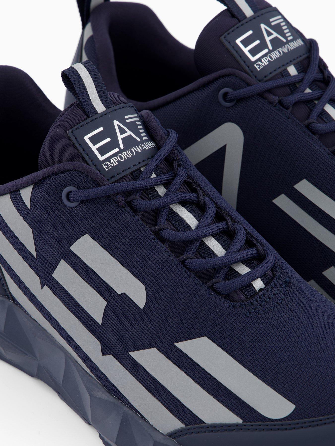  image of ea7-emporio-armani-kombat-eagle-logo-trainers-navy