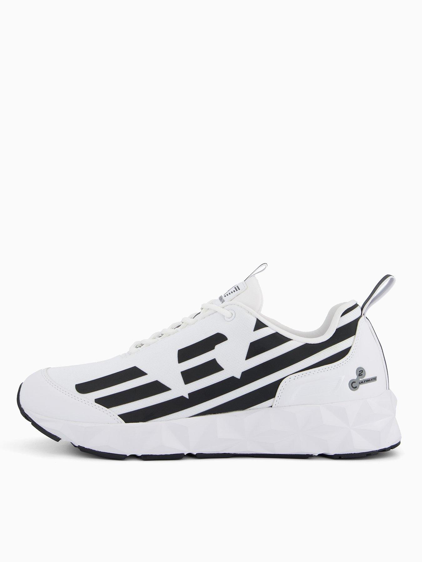 Image 1 of 7 of EA7 Emporio Armani Kombat Eagle Logo Trainers - White