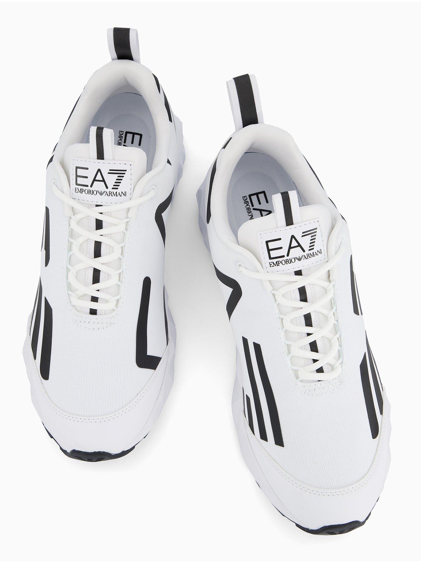 Image 3 of 7 of EA7 Emporio Armani Kombat Eagle Logo Trainers - White
