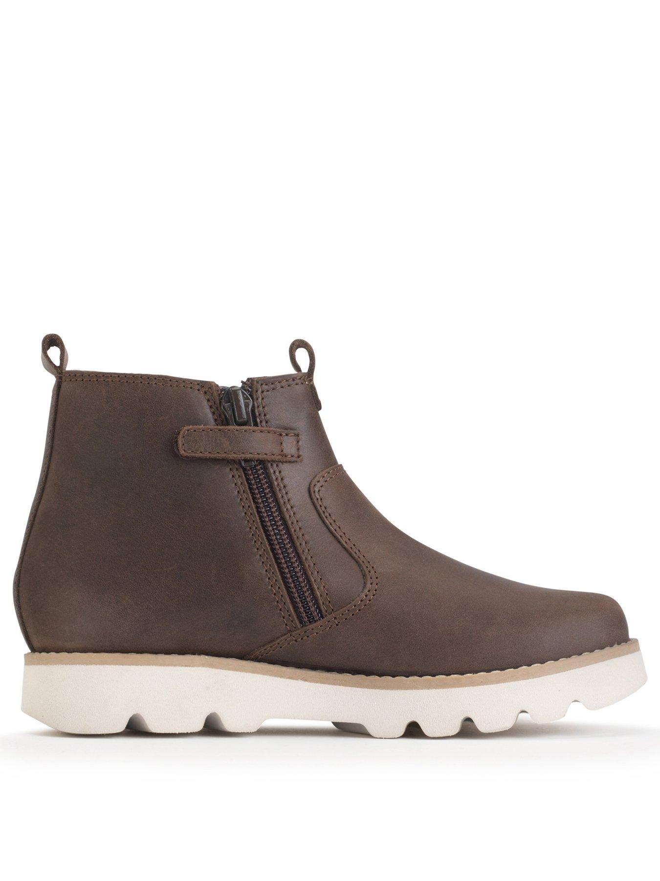  image of start-rite-carnaby-brown-leather-kids-casual-ankle-boots