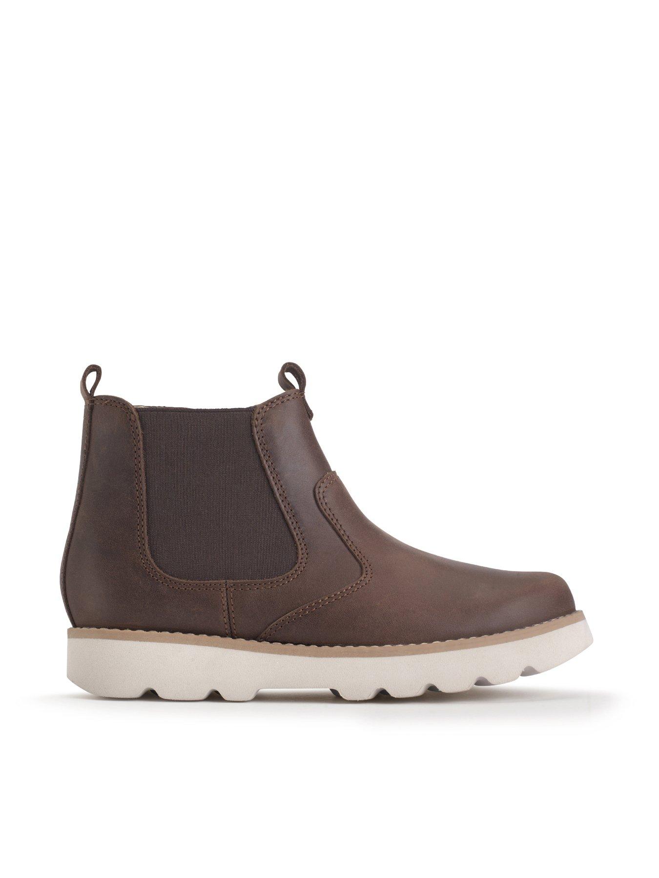  image of start-rite-carnaby-brown-leather-kids-casual-ankle-boots