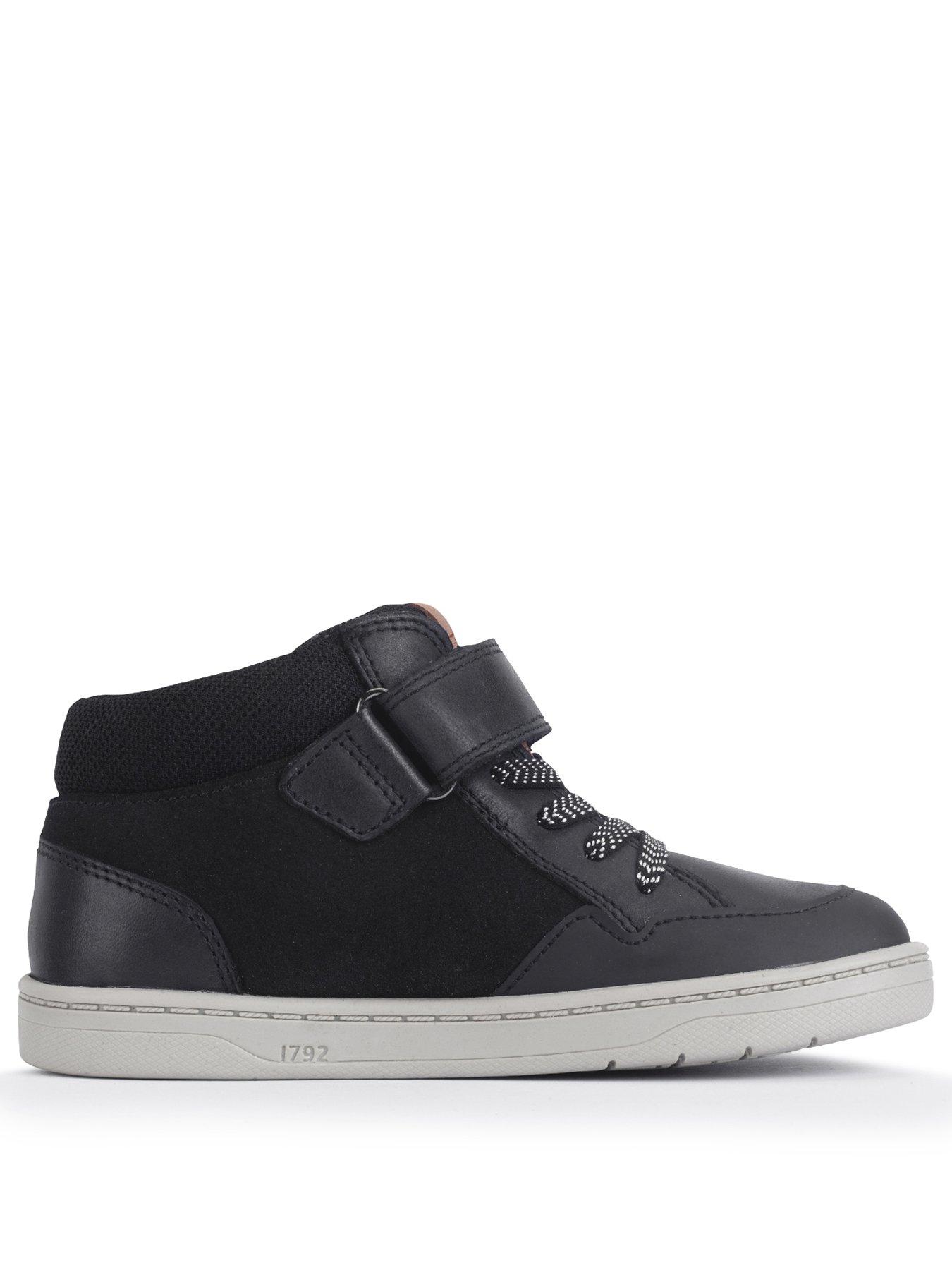 Image 2 of 6 of Start-rite Orbit Black Leather Nubuck Rip Tape Kids Causal Boots