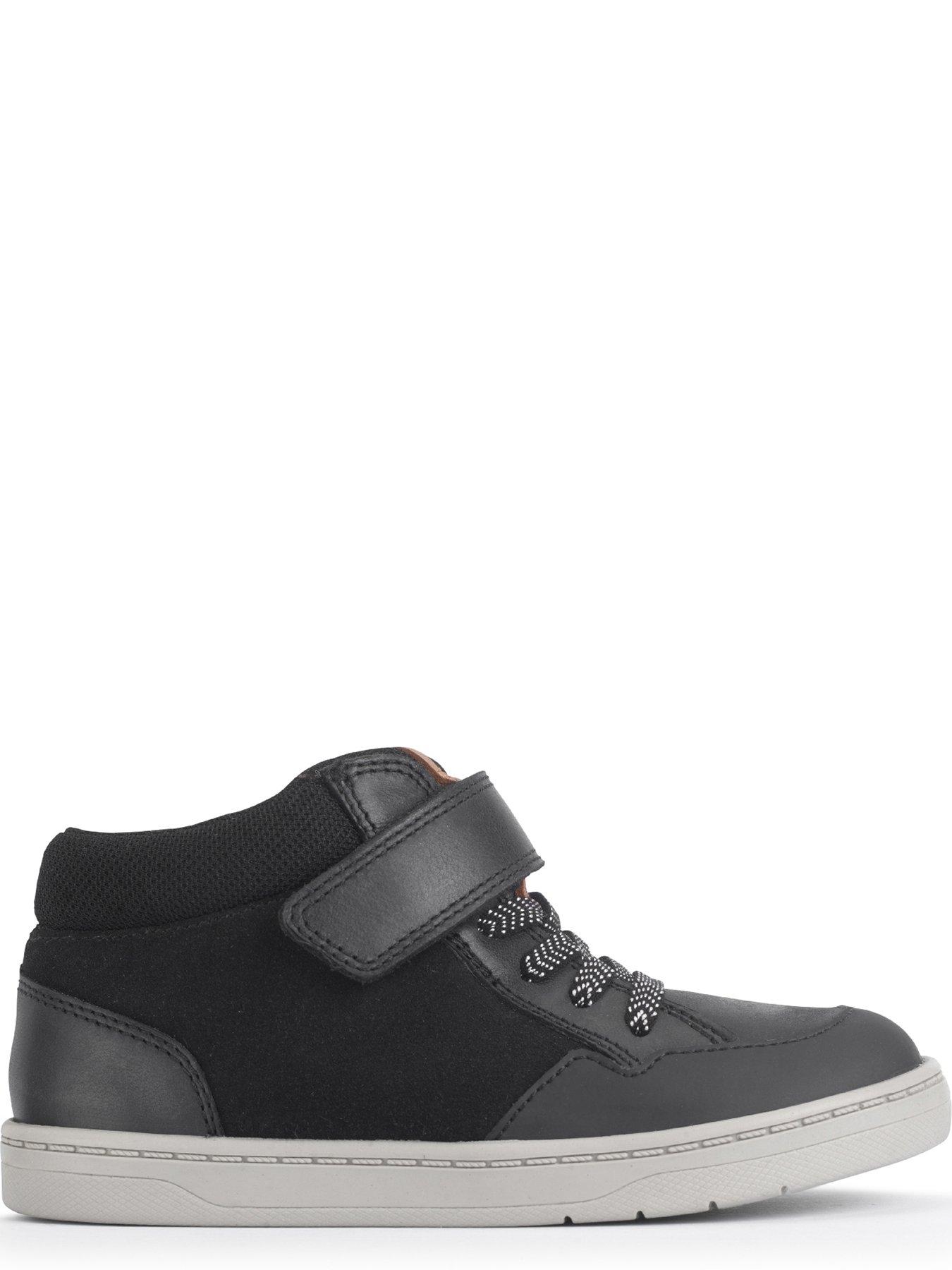 Image 5 of 6 of Start-rite Orbit Black Leather Nubuck Rip Tape Kids Causal Boots