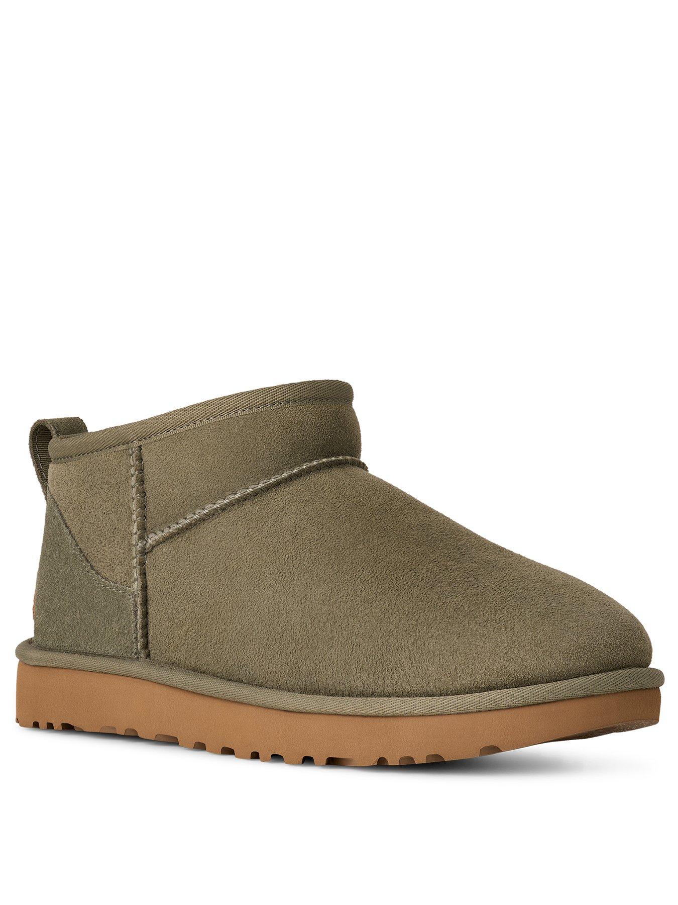 Image 2 of 5 of UGG Classic Ultra Mini Boots - Moss Green / Amphora