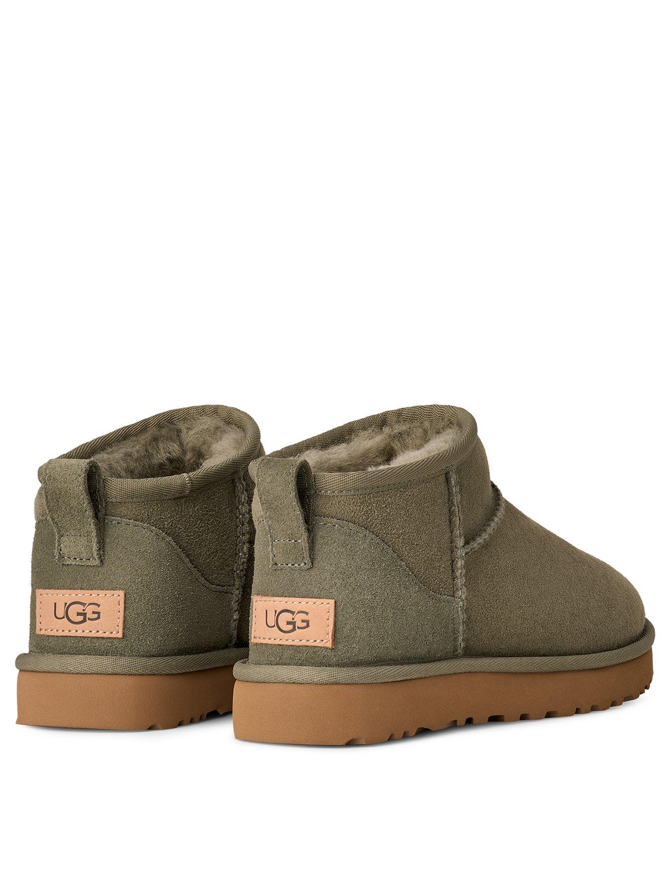 Image 3 of 5 of UGG Classic Ultra Mini Boots - Moss Green / Amphora