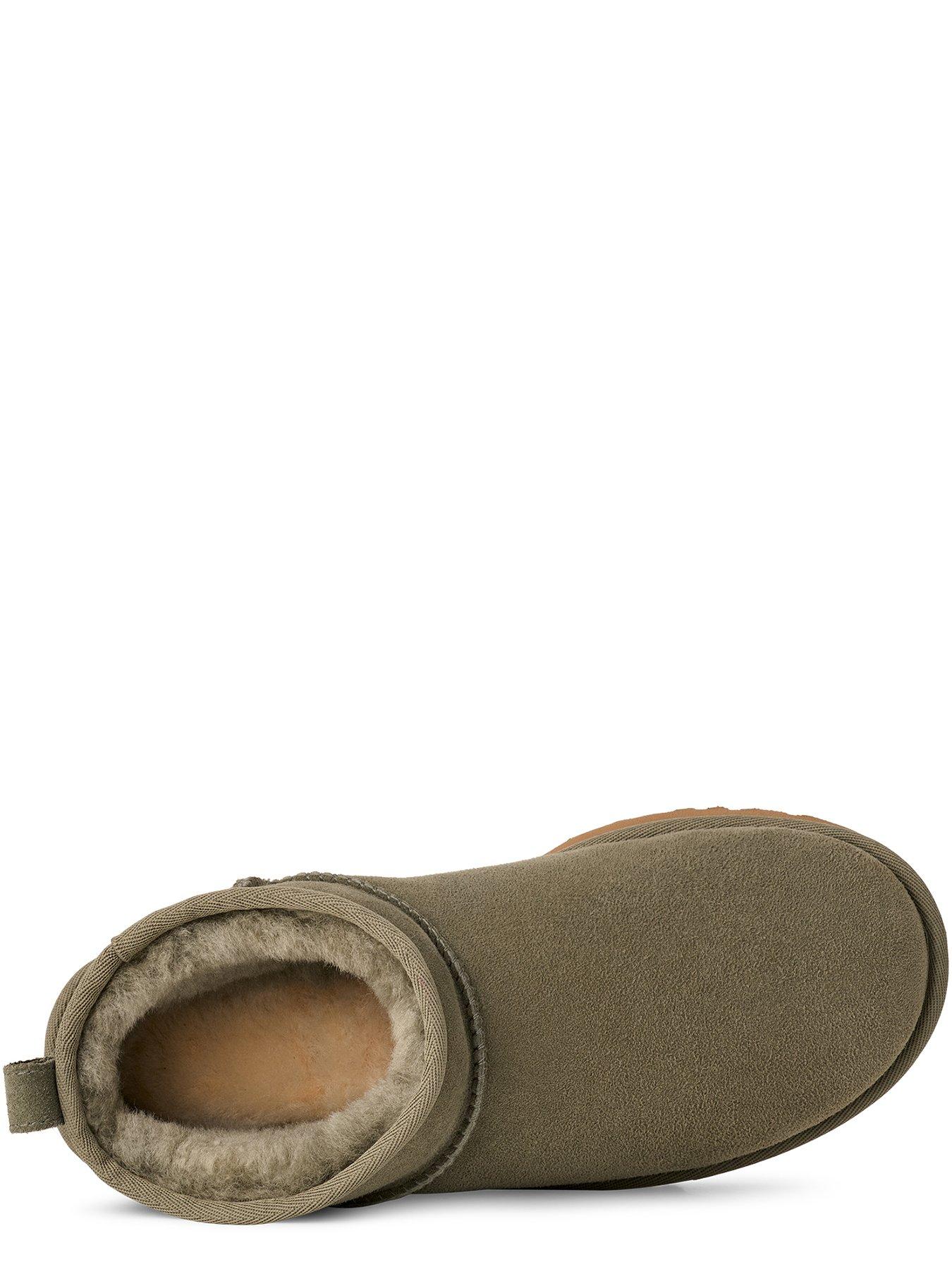Image 4 of 5 of UGG Classic Ultra Mini Boots - Moss Green / Amphora