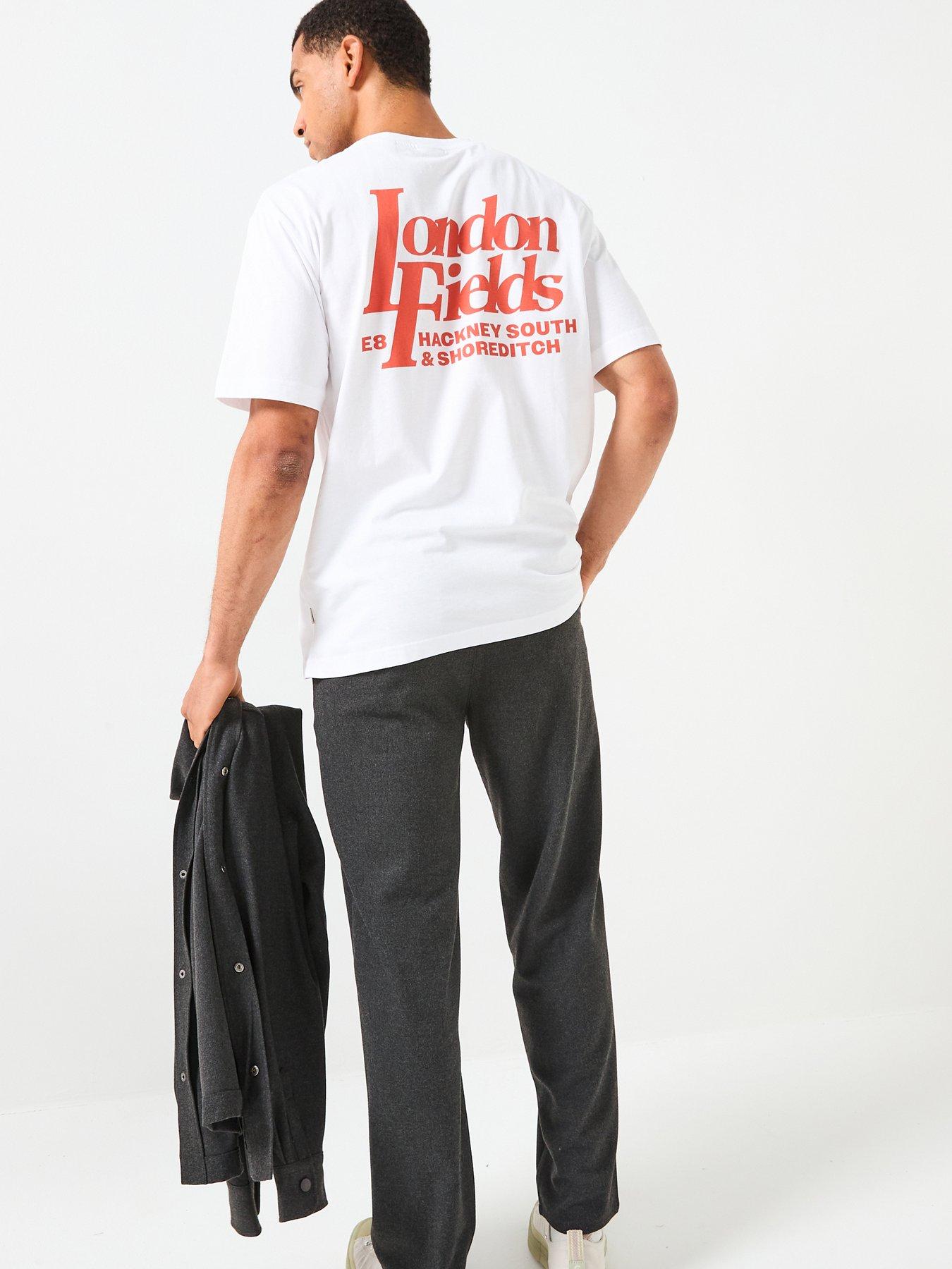 ONLY & SONS Frank London Hackney Relaxed Fit T-Shirt - White