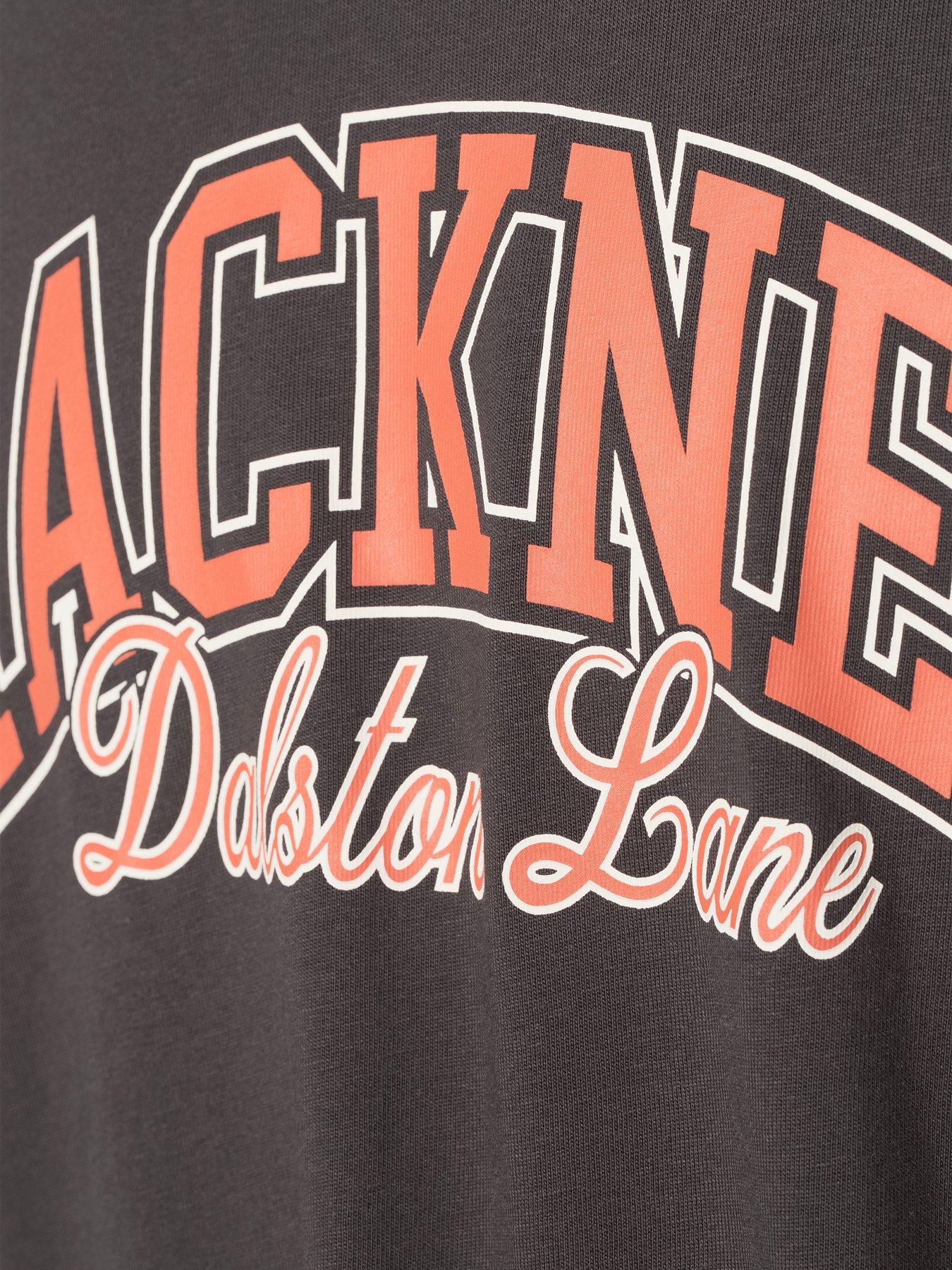  image of only-sons-fred-london-hackney-oversized-fit-t-shirt-black