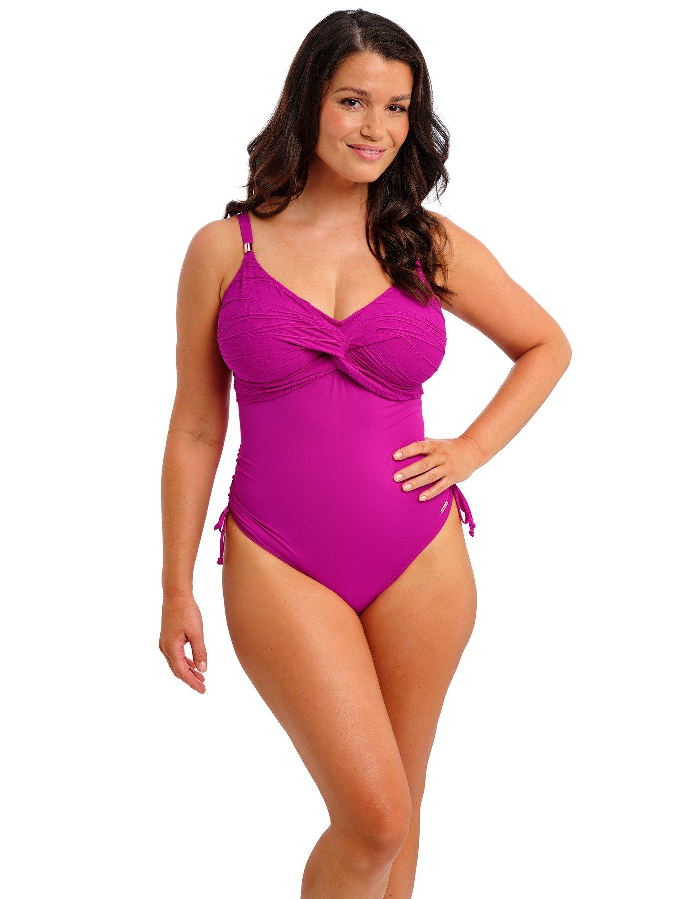 Fantasie Beach Waves Underwire Twist Front Swimsuit - Pink