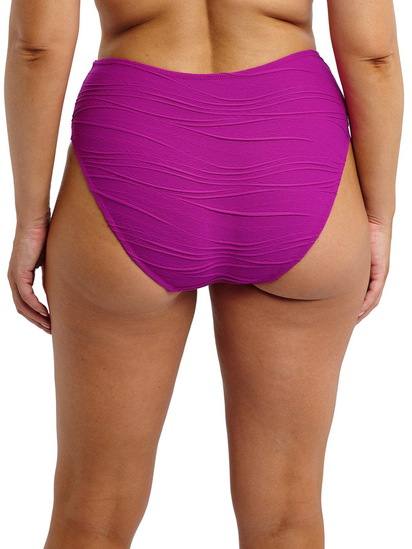 Image 2 of 3 of Fantasie Beach Waves High Waist Bikini Briefs - Pink
