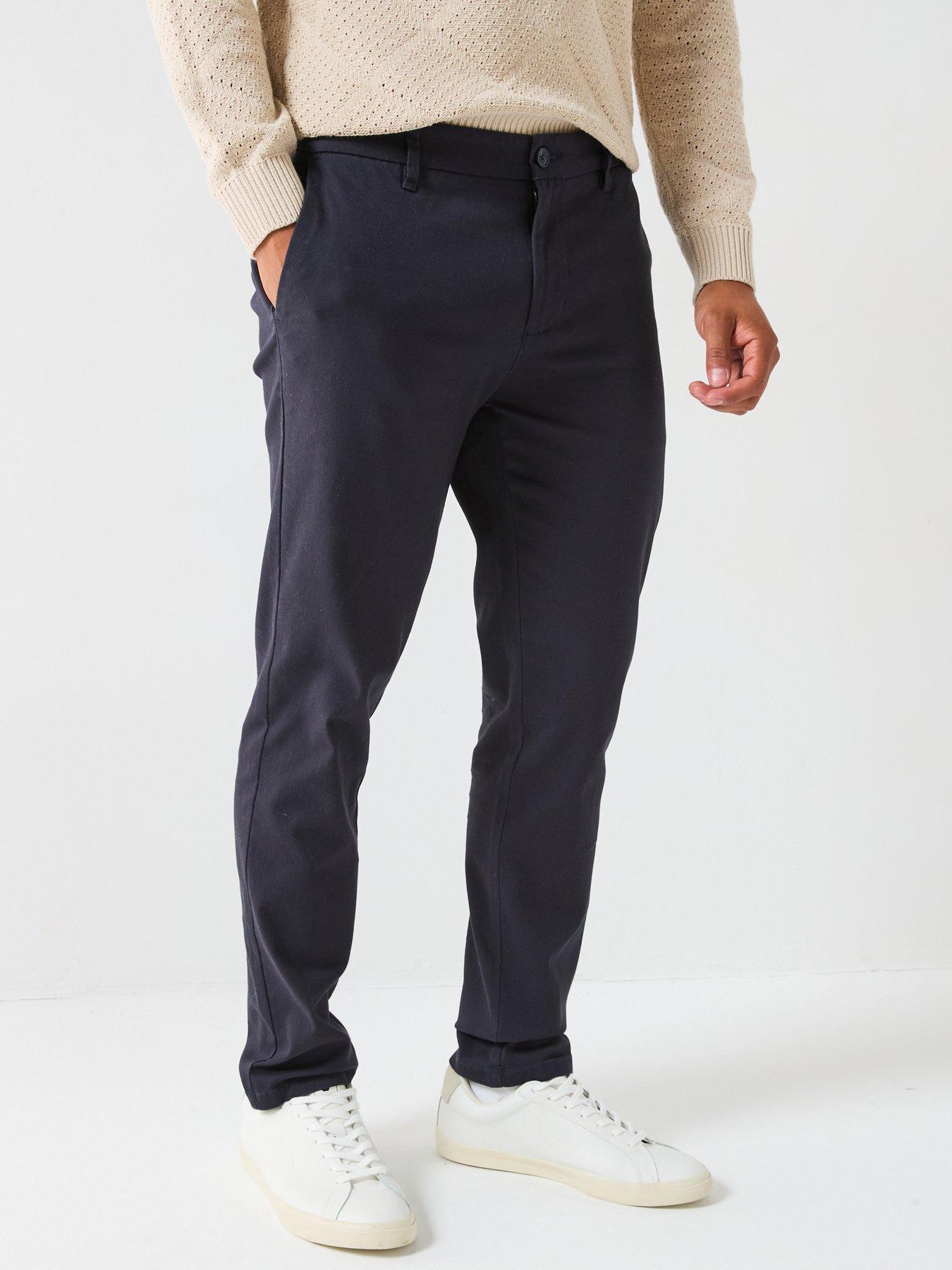 undefined Nicky Pete Slim Smart Trousers - Navy