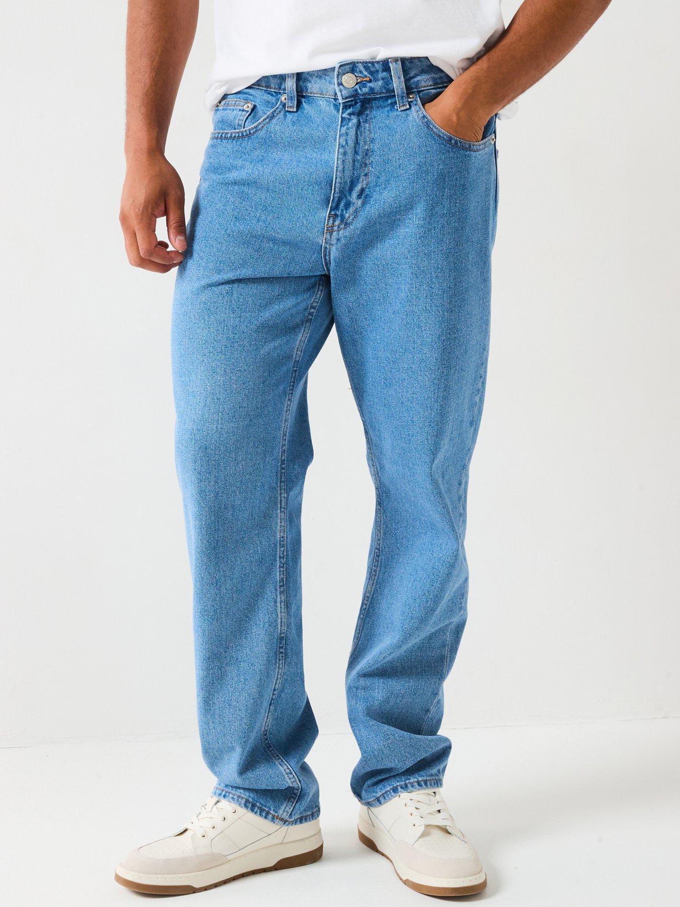 undefined Edge Straight Fit Jeans - Mid Wash