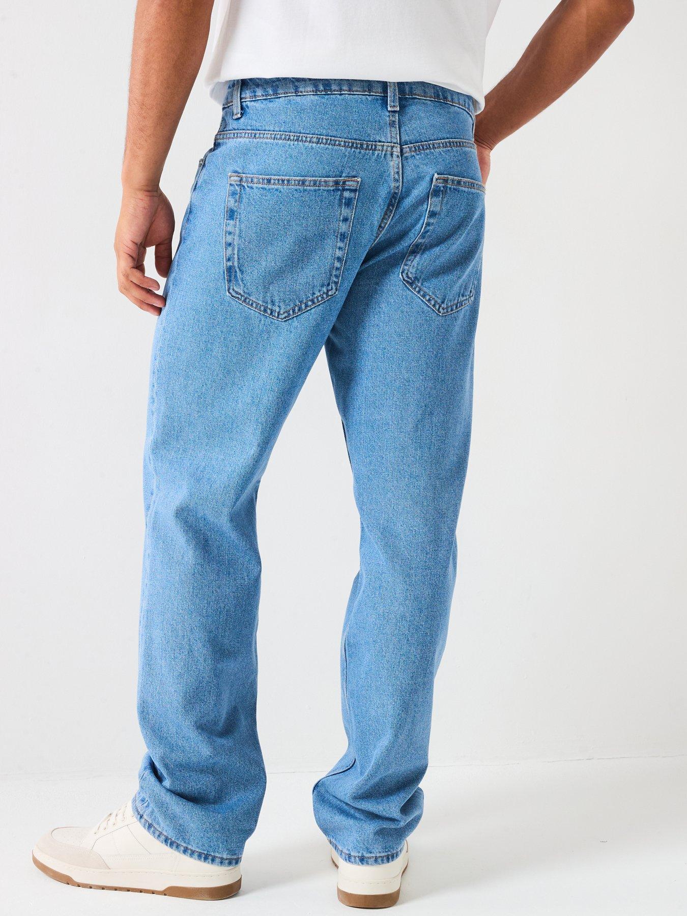 Image 2 of 4 of ONLY & SONS Edge Straight Fit Jeans - Mid Wash