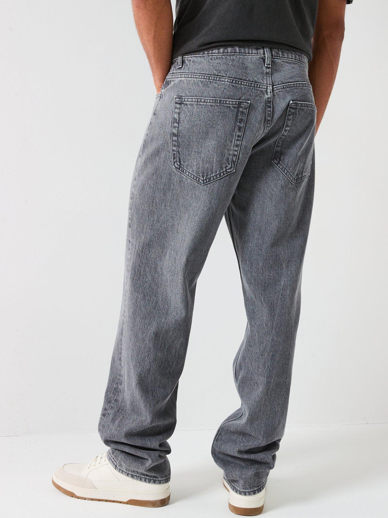 Image 2 of 5 of ONLY & SONS Edge Straight Fit Jeans - Grey