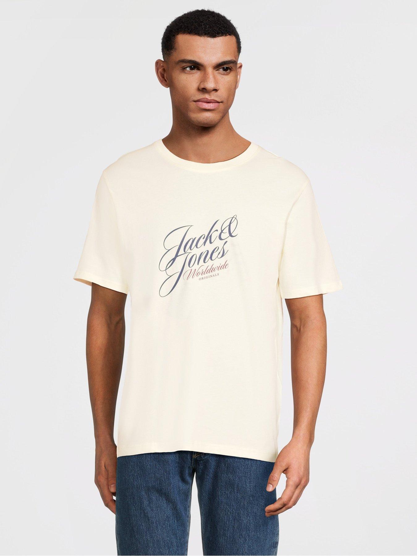 stillFront image of jack-jones-5-pack-short-sleeve-crew-neck-t-shirts-multi