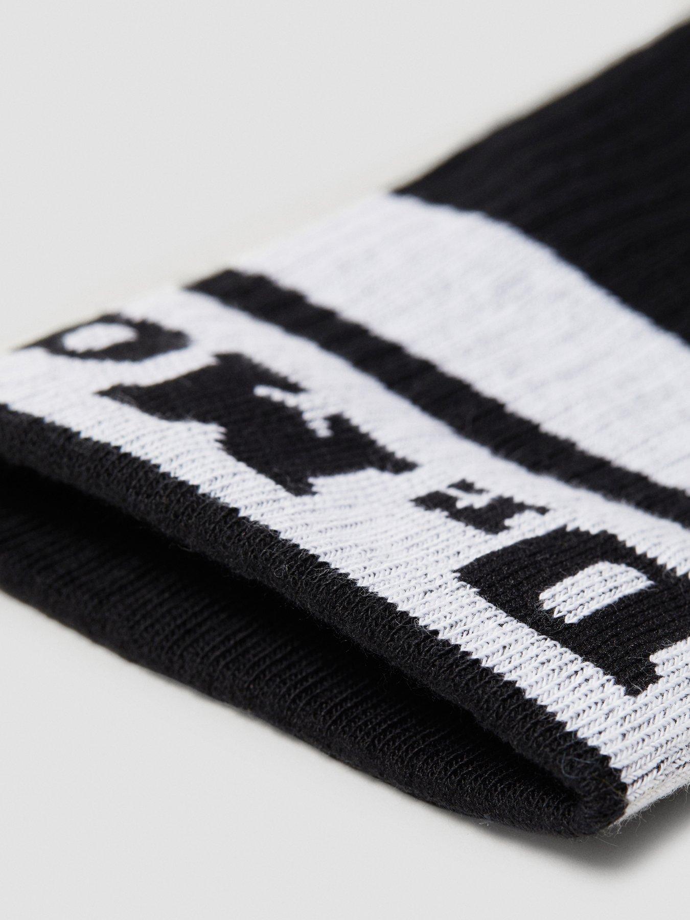 Image 3 of 3 of Dr Martens Athletic Logo Sock Socks Black+white Cotton Blend