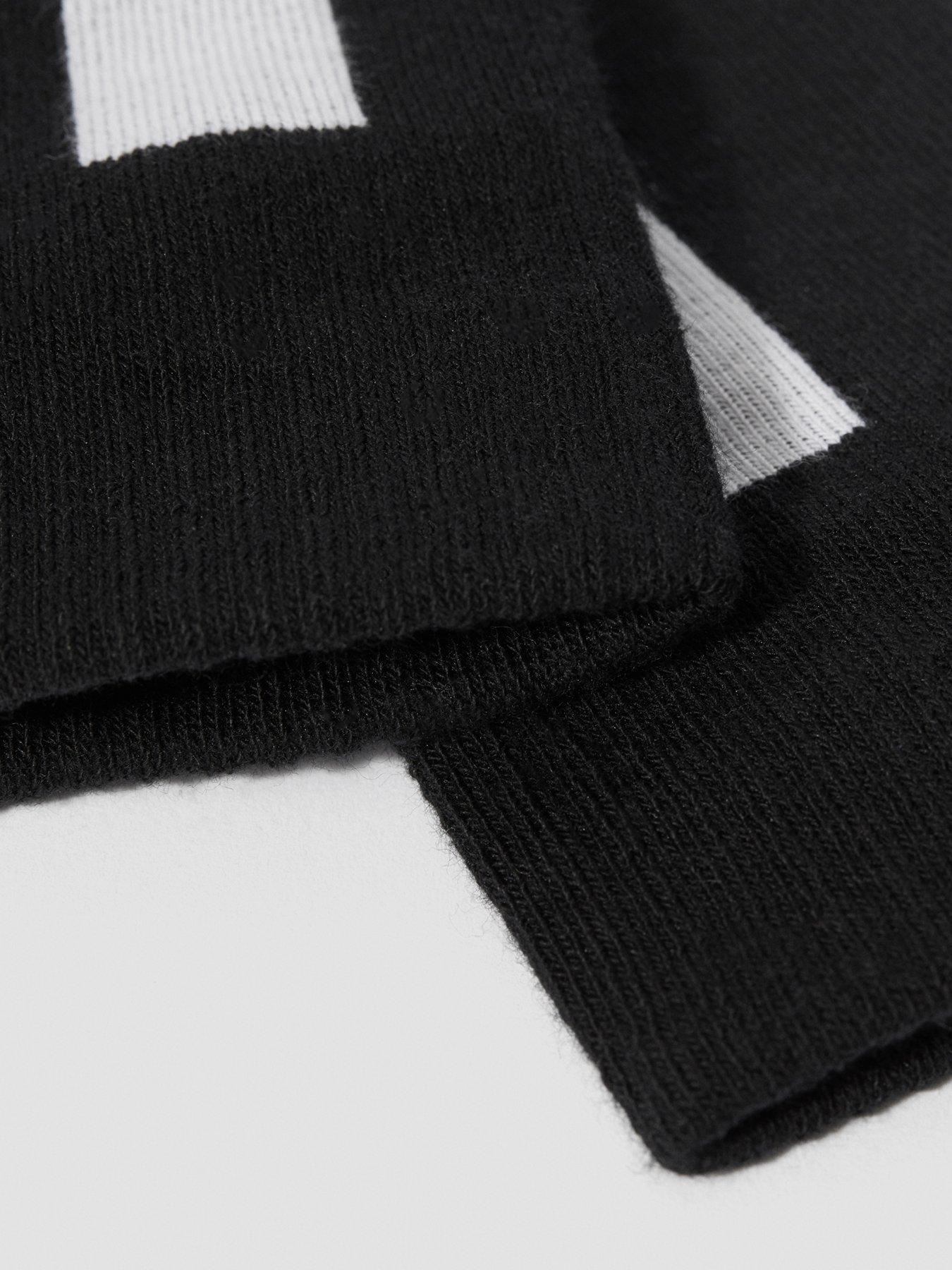 Image 2 of 3 of Dr Martens Double Doc Sock Double Doc Black White Cotton Blend - Black/White