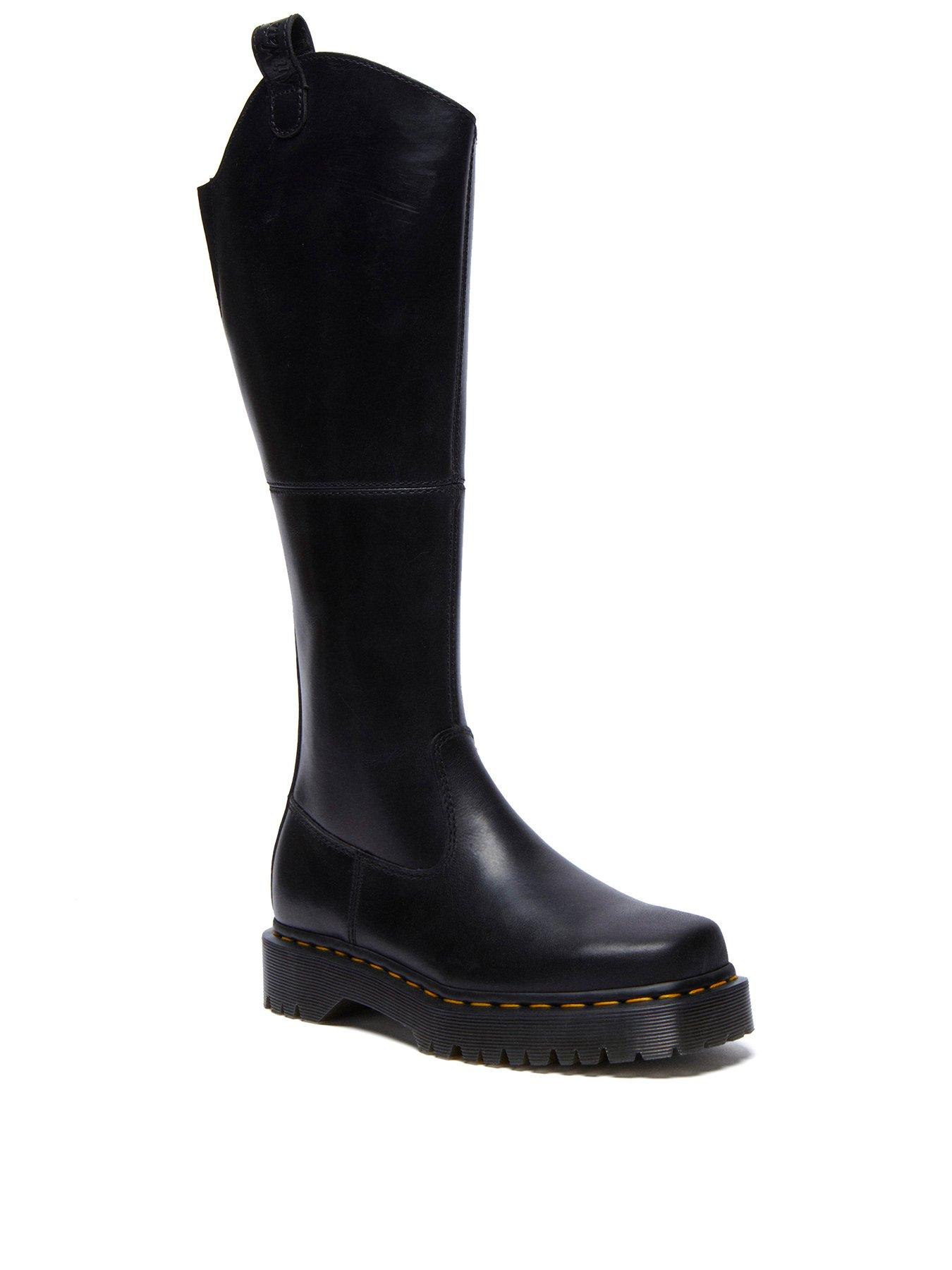 Image 2 of 7 of Dr Martens Amaayah Hi Riding Boot Orleans - Black