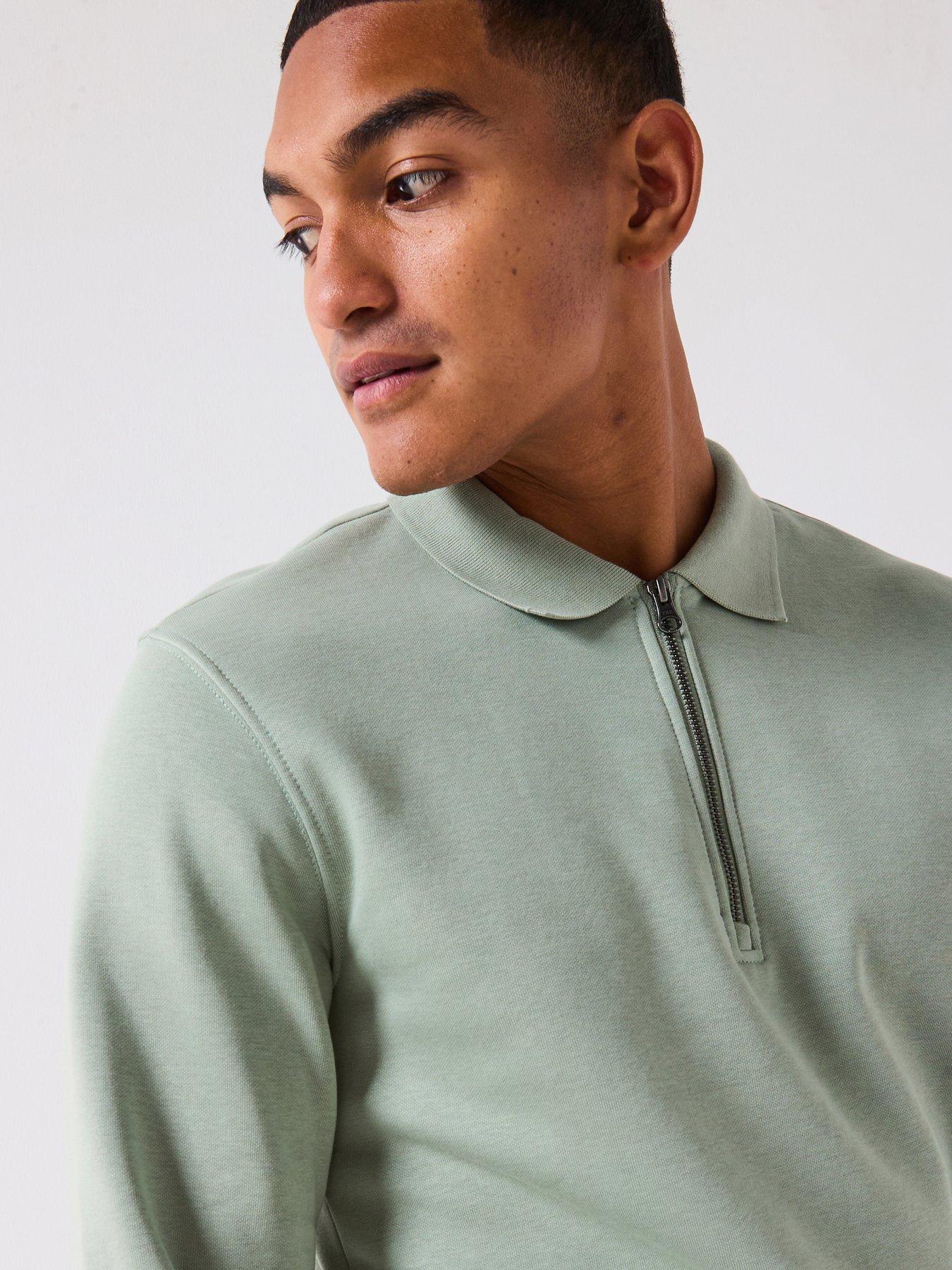 ONLY & SONS Abbot Long Sleeve Polo Shirt - Green
