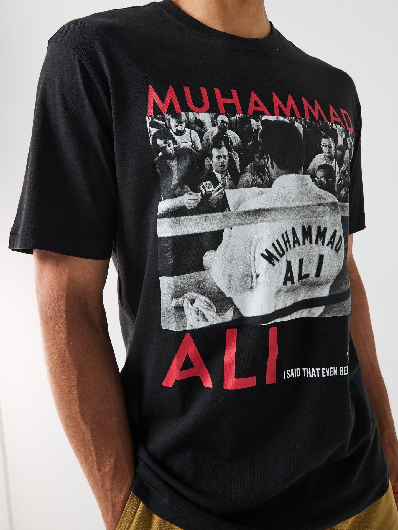  image of only-sons-muhammad-ali-graphic-short-sleeve-t-shirt-black