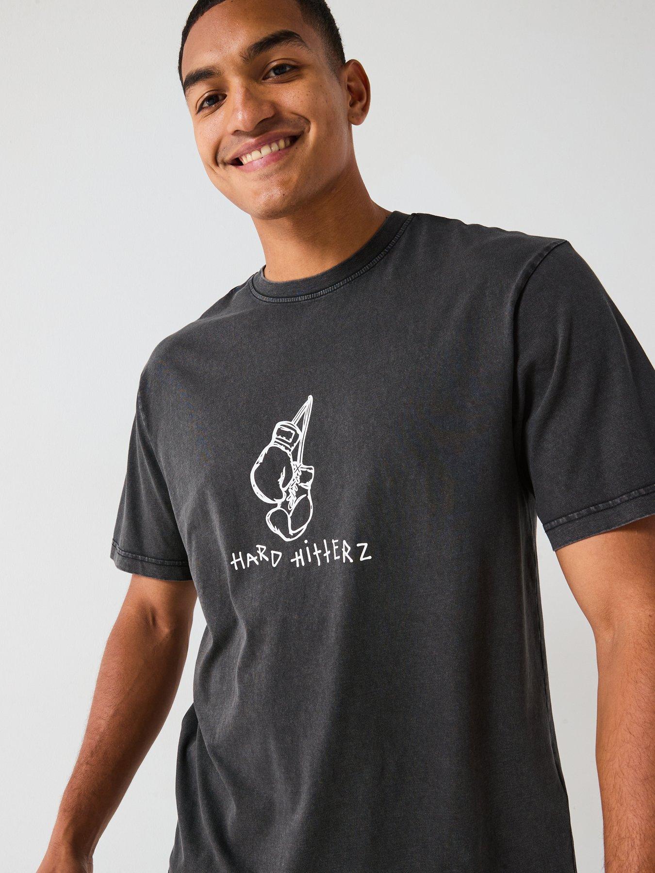 Image 4 of 5 of ONLY & SONS Fraizer Relaxed Fit Short Sleeve T-Shirt - Black