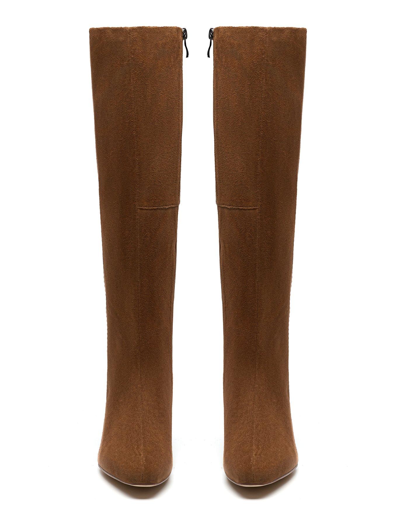 Image 4 of 6 of Clarks Edina Tall Knee Boots - Brown