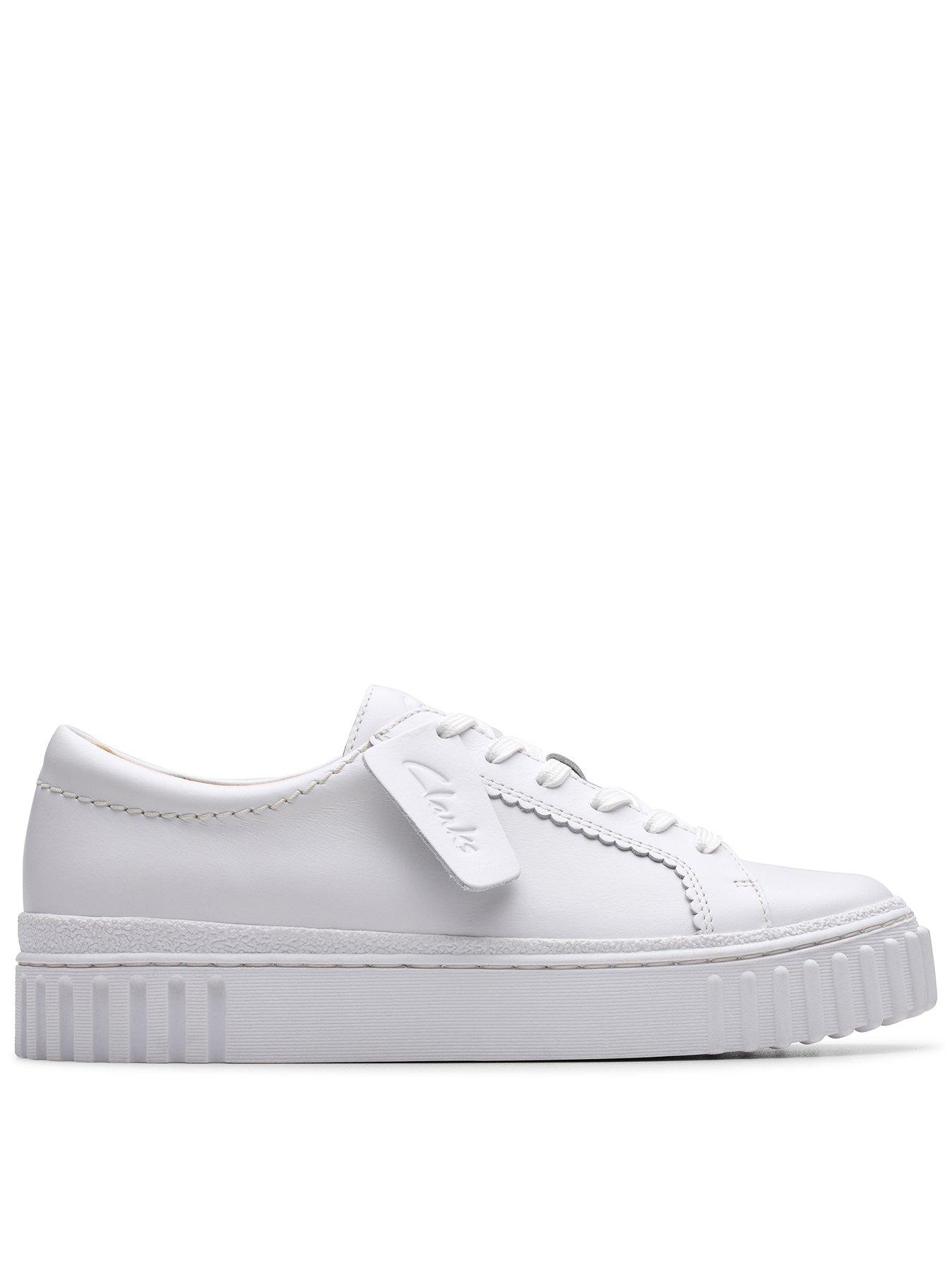 undefined Wide Fit Mayhill Walk Trainers - White