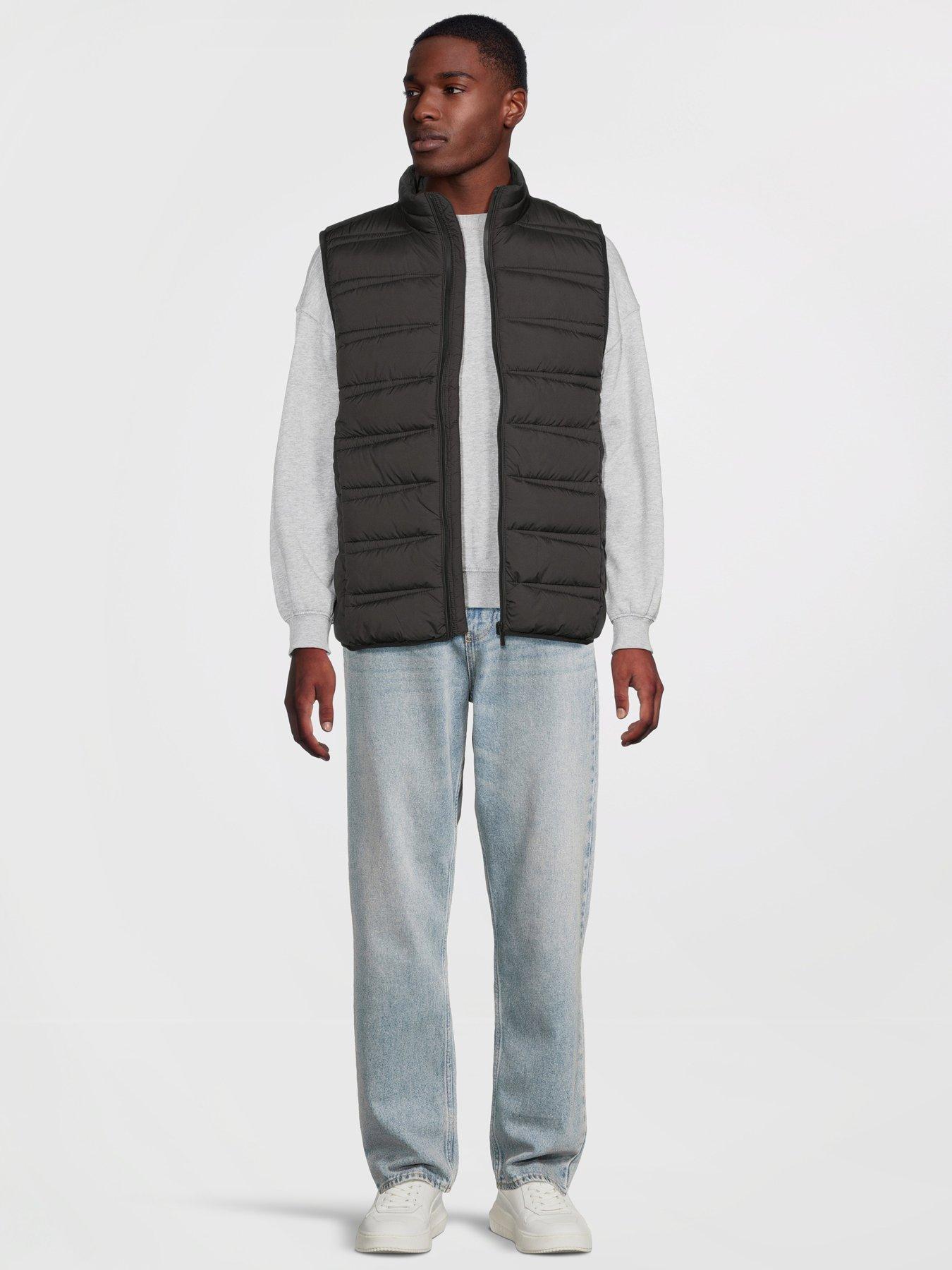 Image 3 of 6 of River Island Lightweight Padded Gilet - Black
