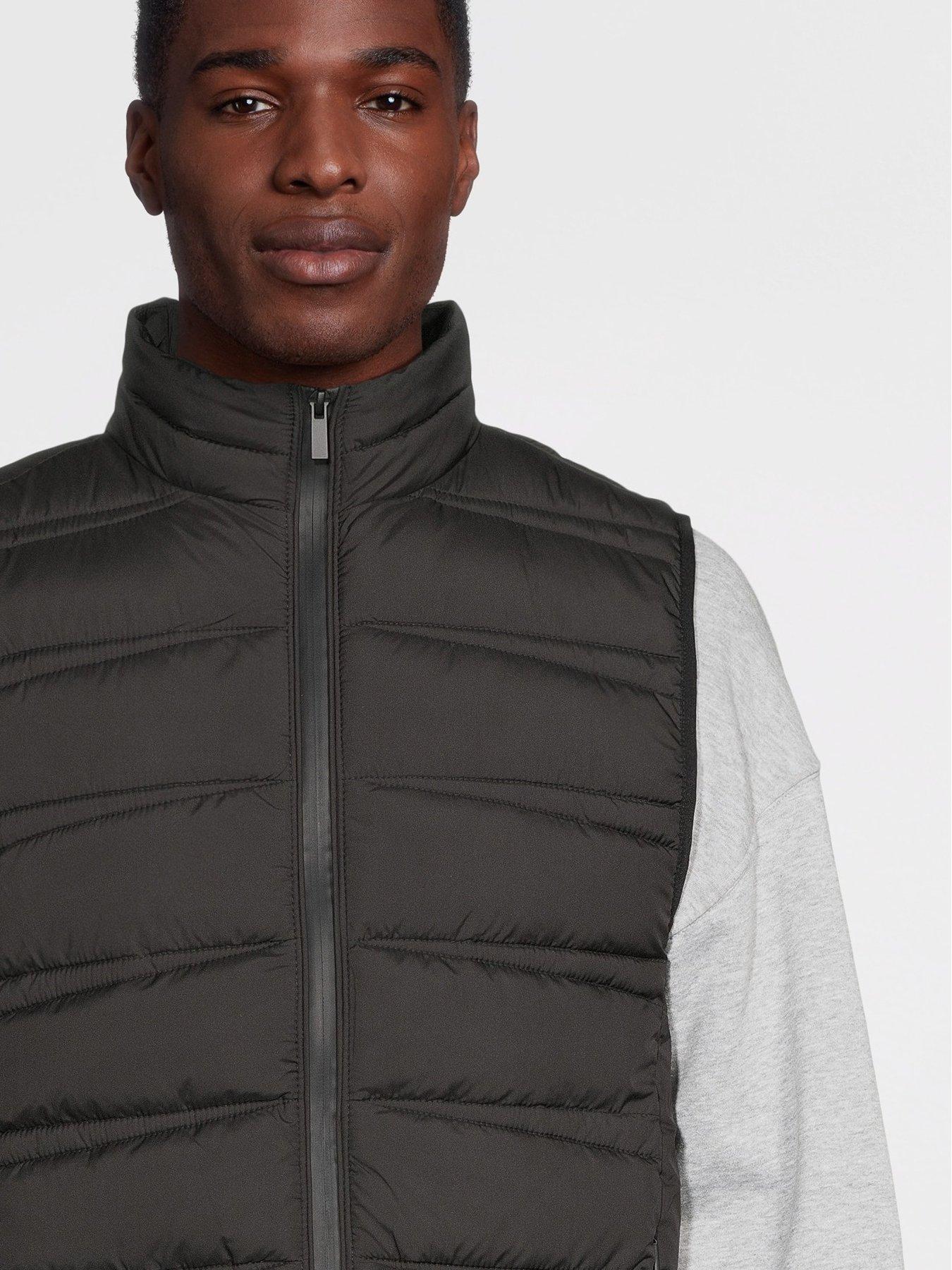 Image 4 of 6 of River Island Lightweight Padded Gilet - Black