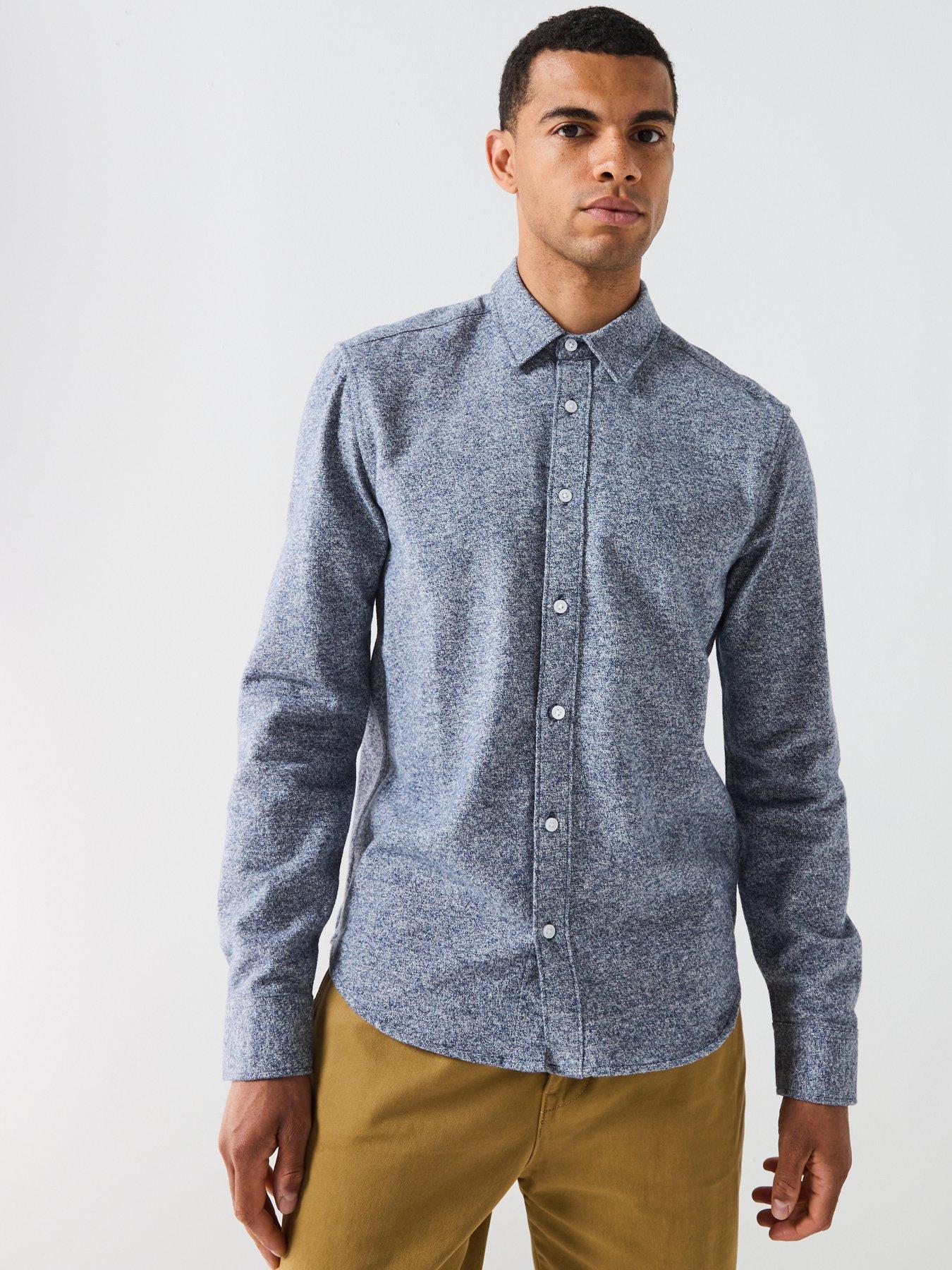 only-sons-twist-long-sleeve-shirt-blue
