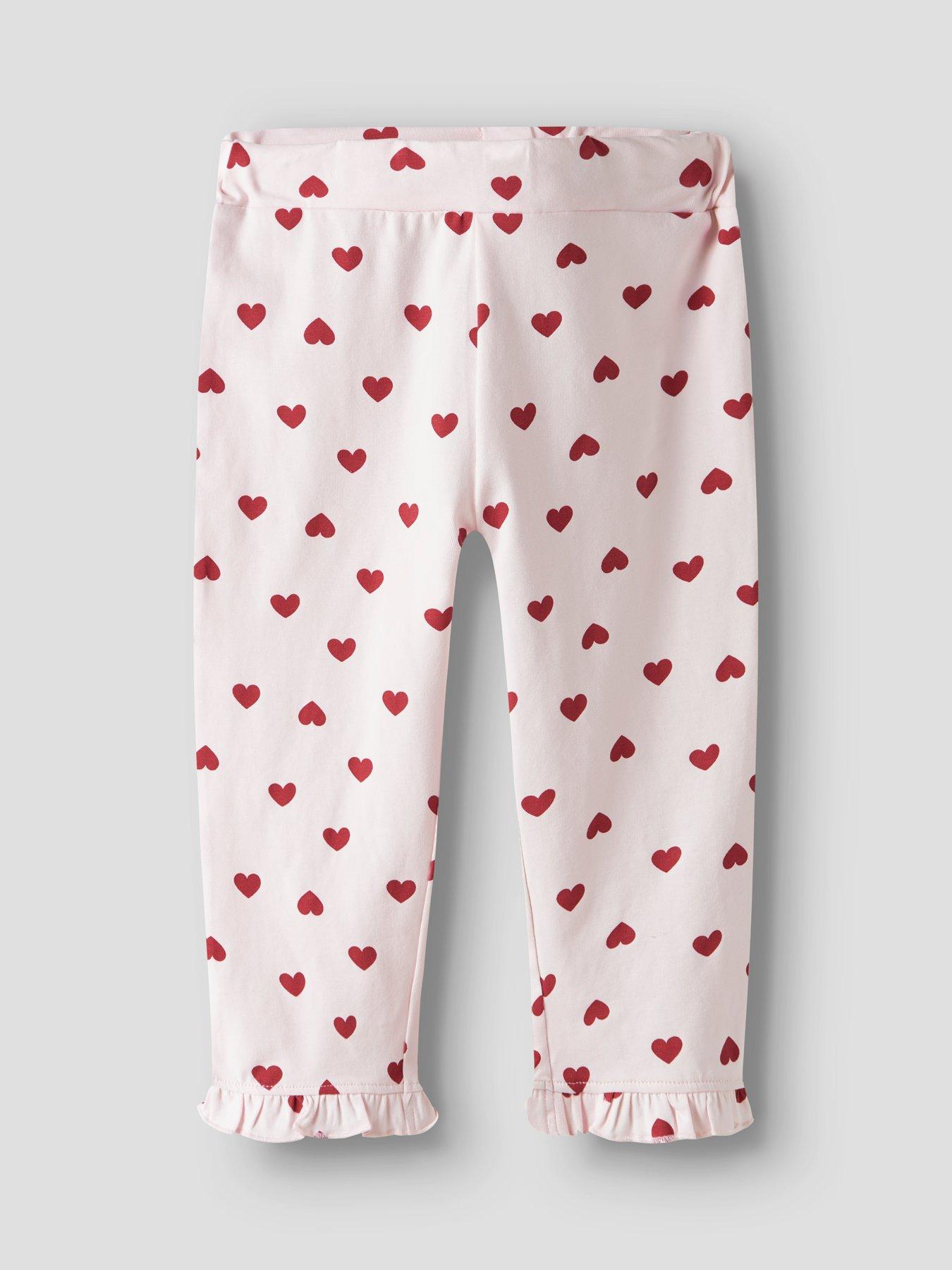  image of name-it-mini-girls-heart-print-pyjamas-light-pink