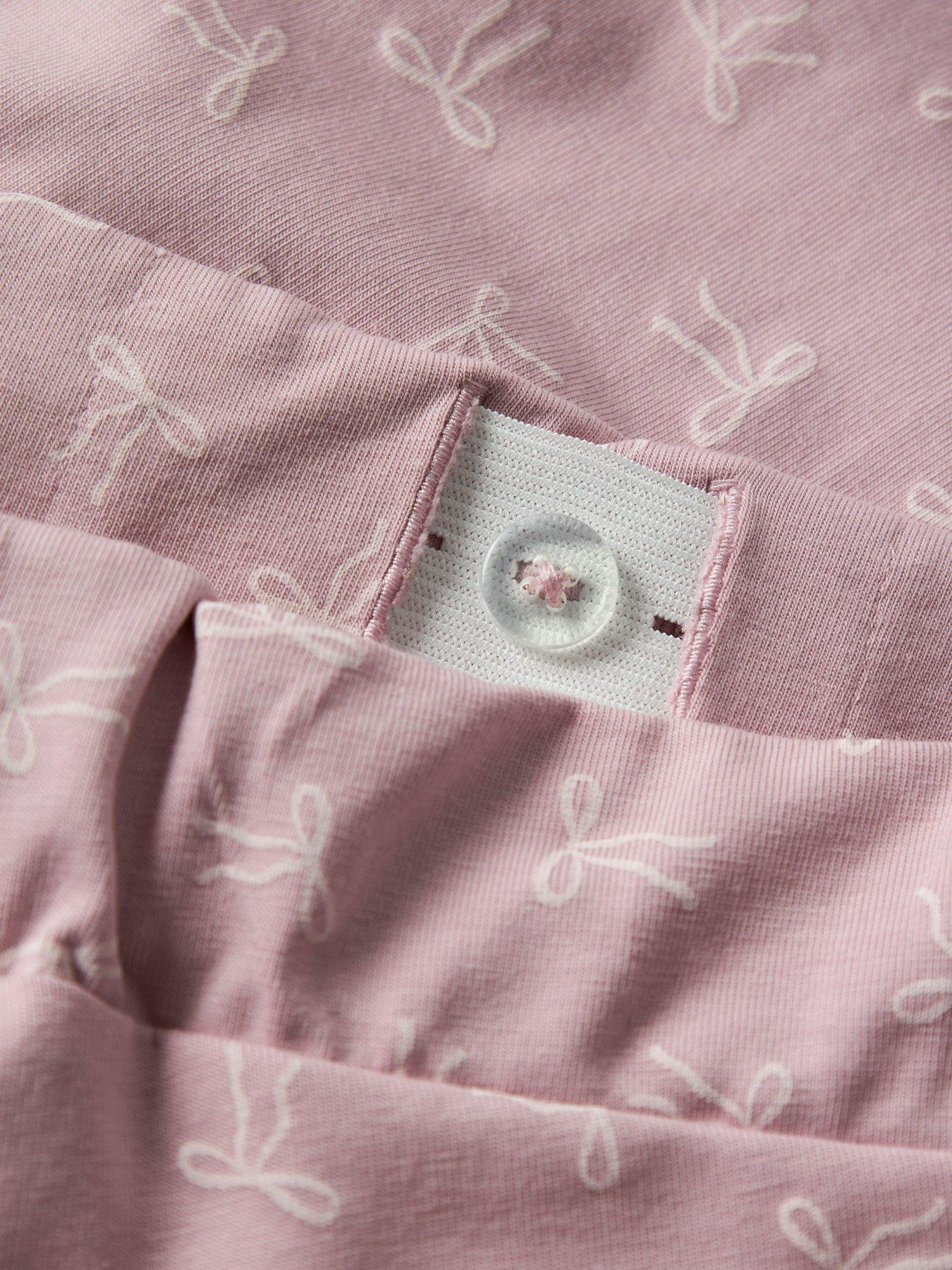 Image 5 of 5 of Name It Girls Bow Print Pyjamas - Lilac