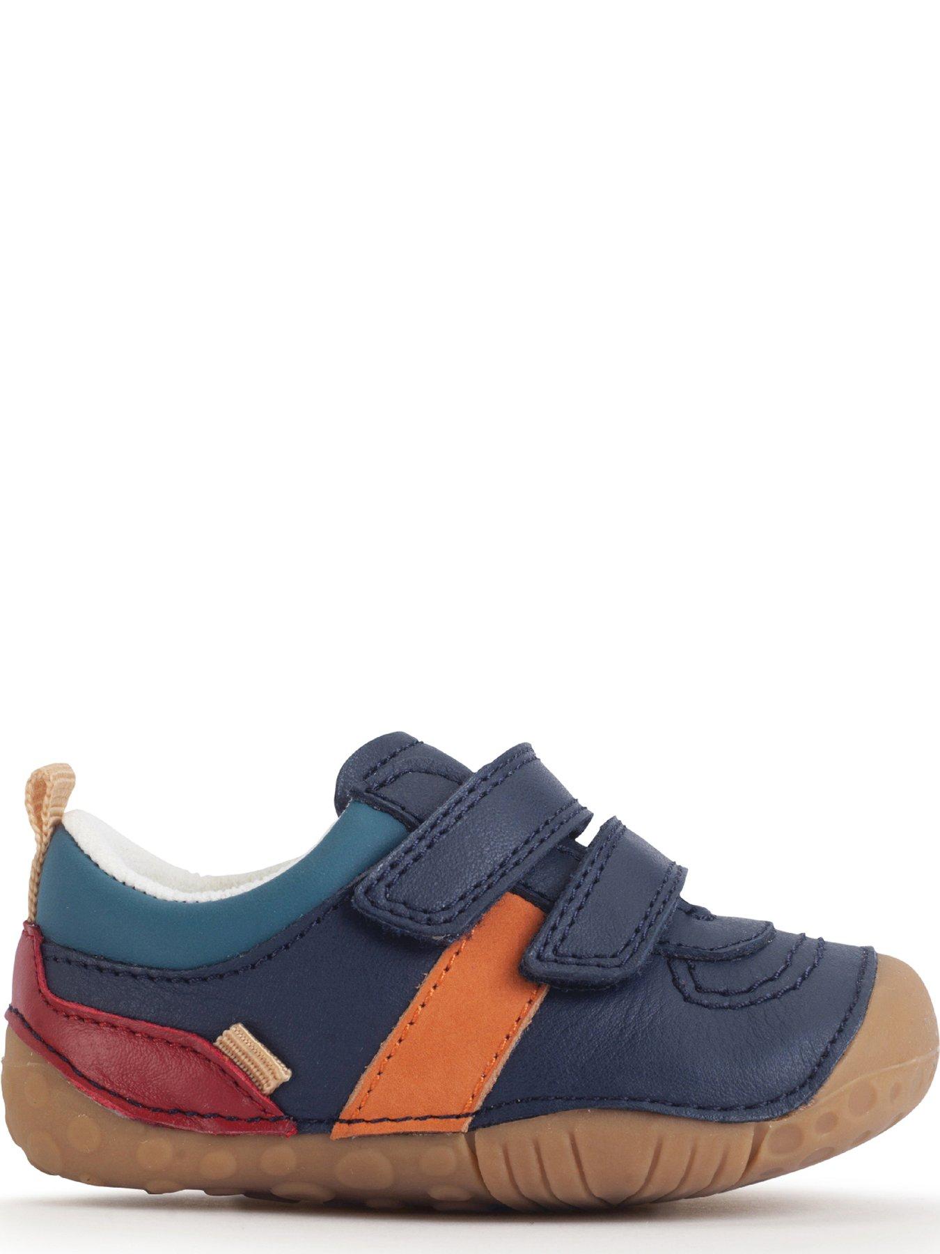  image of start-rite-zap-navy-leather-double-rip-tape-boys-pre-walkers