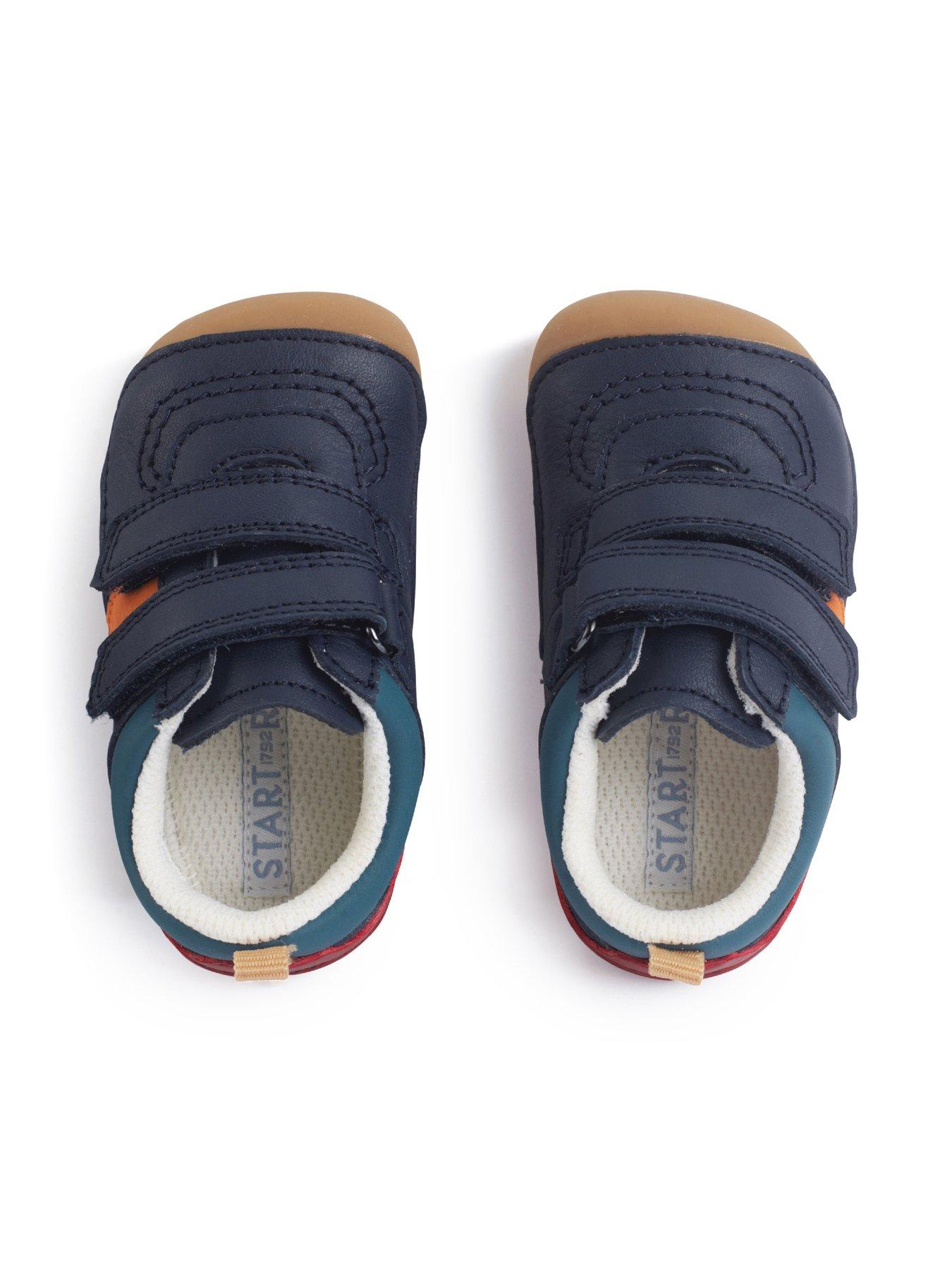  image of start-rite-zap-navy-leather-double-rip-tape-boys-pre-walkers