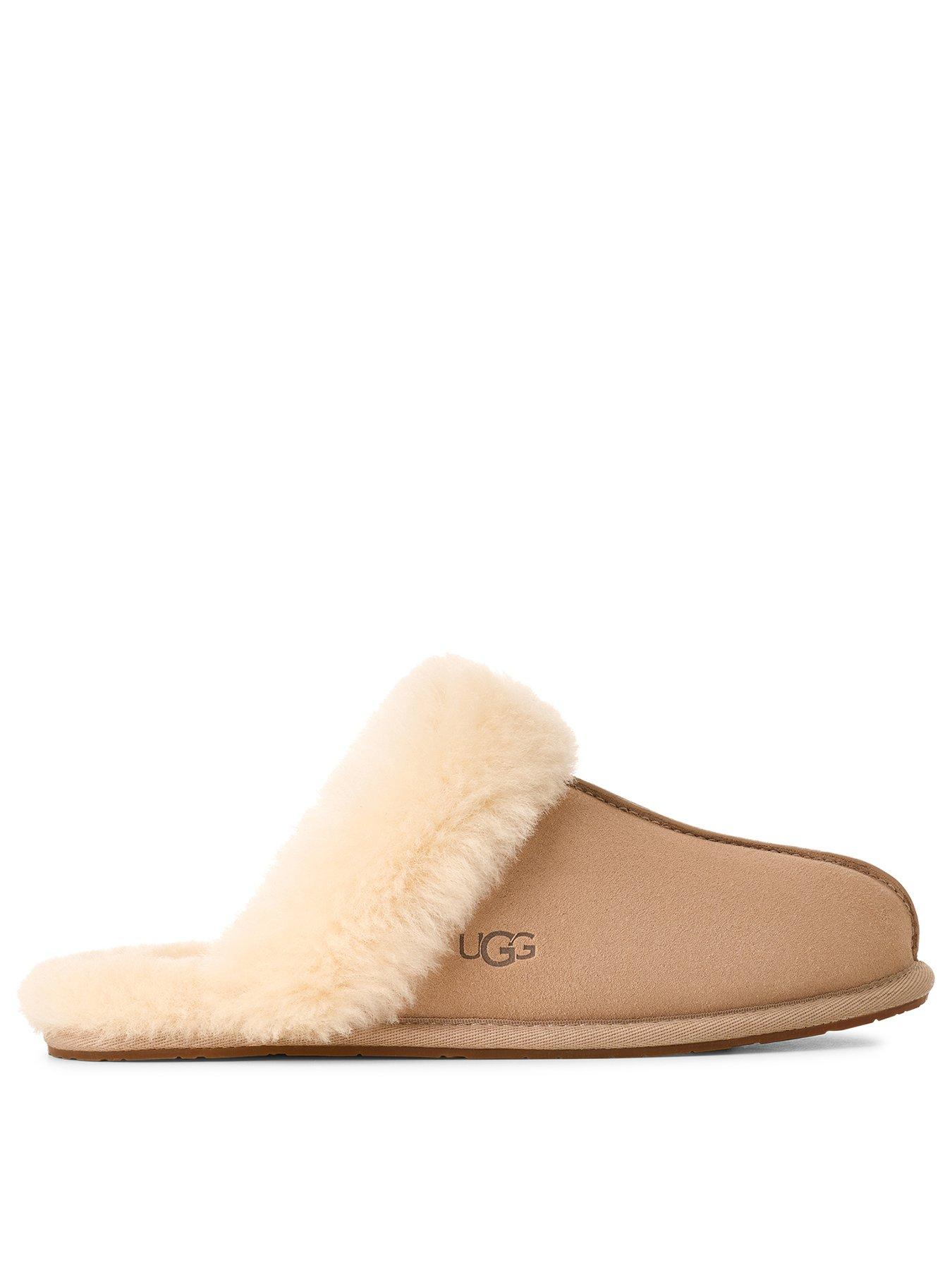 front image of ugg-scuffette-ii-slippers-beige