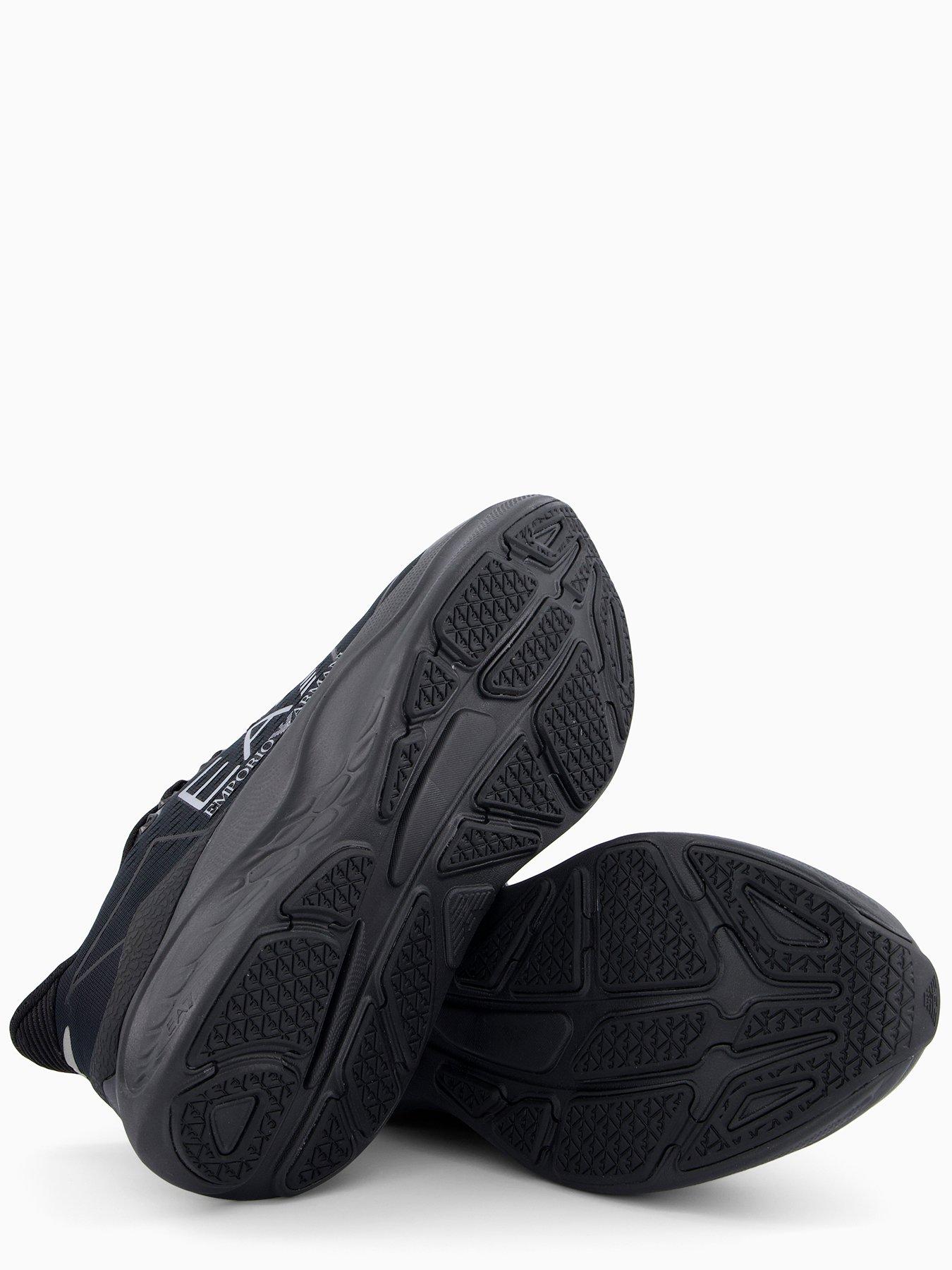  image of ea7-emporio-armani-wave-chunky-textile-runner-trainers-black