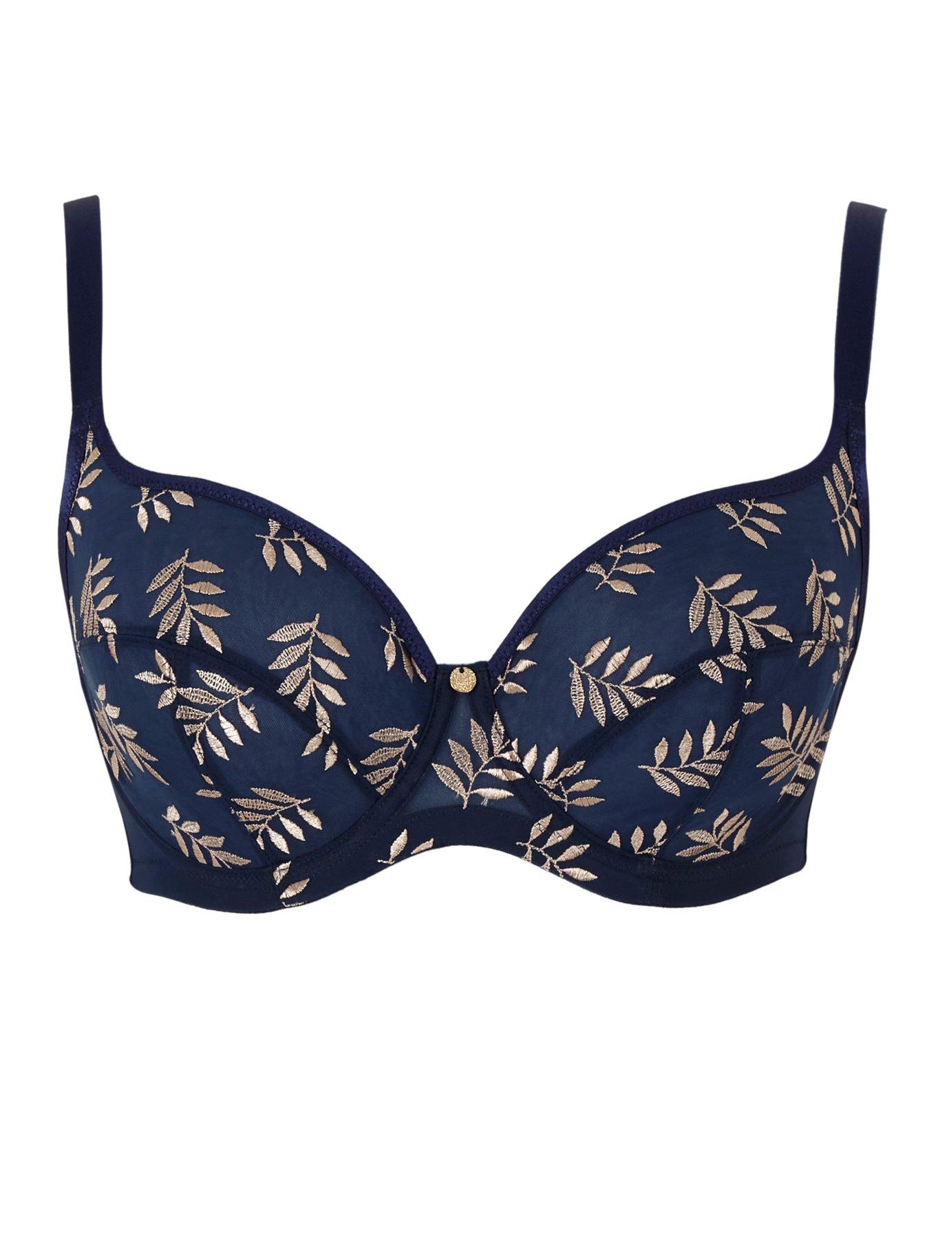 Image 4 of 5 of Panache Tango&nbsp;Balcony Bra - Navy/Champagne
