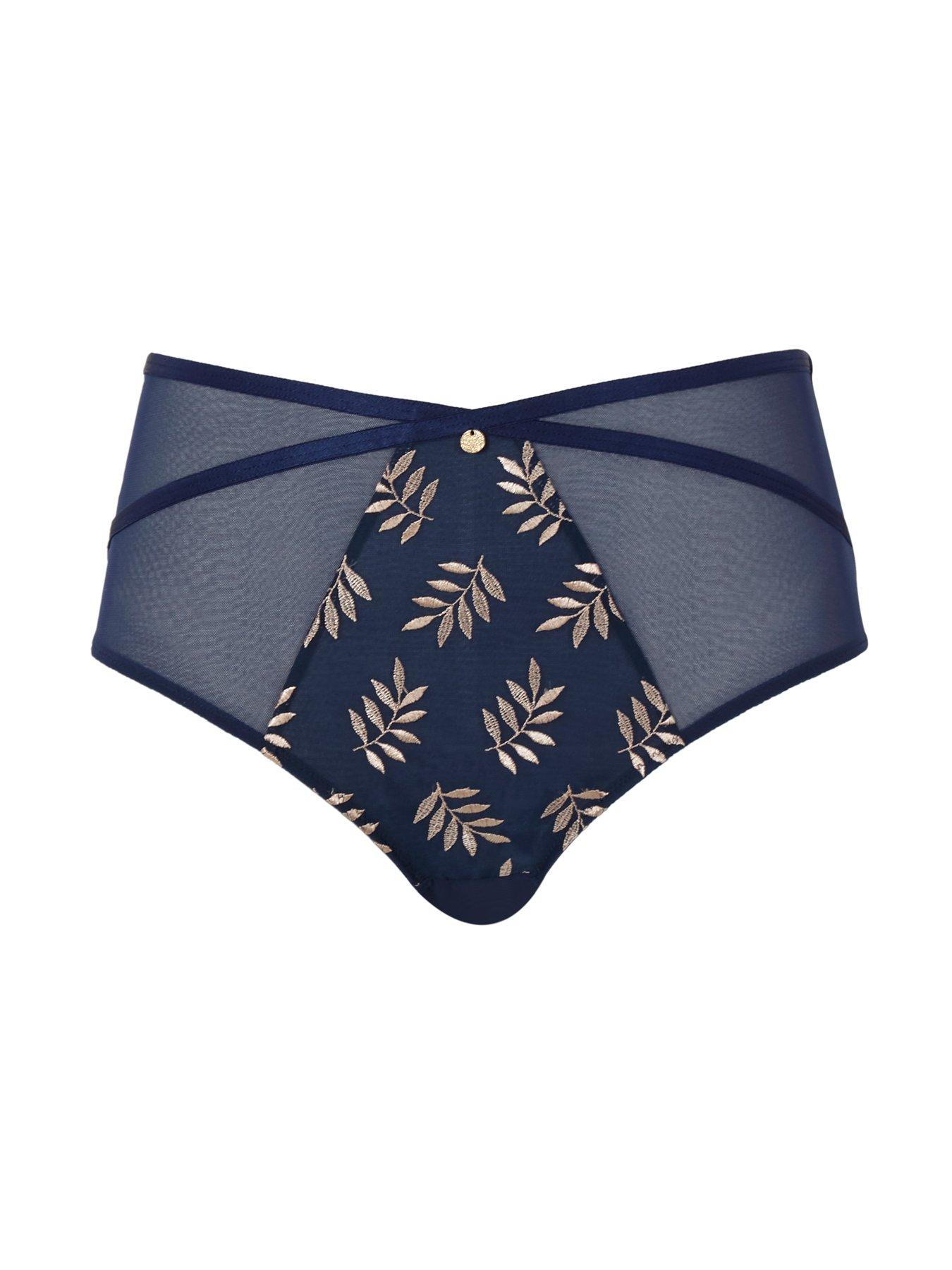 Image 4 of 5 of Panache Panache Tango Navy Champagne Deep Brief  - Navy/champagne
