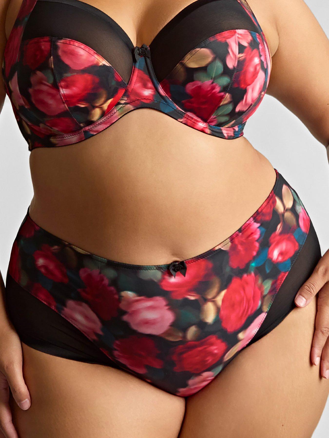 Sculptresse Bliss Rose Print Deep Brief - Rose Print