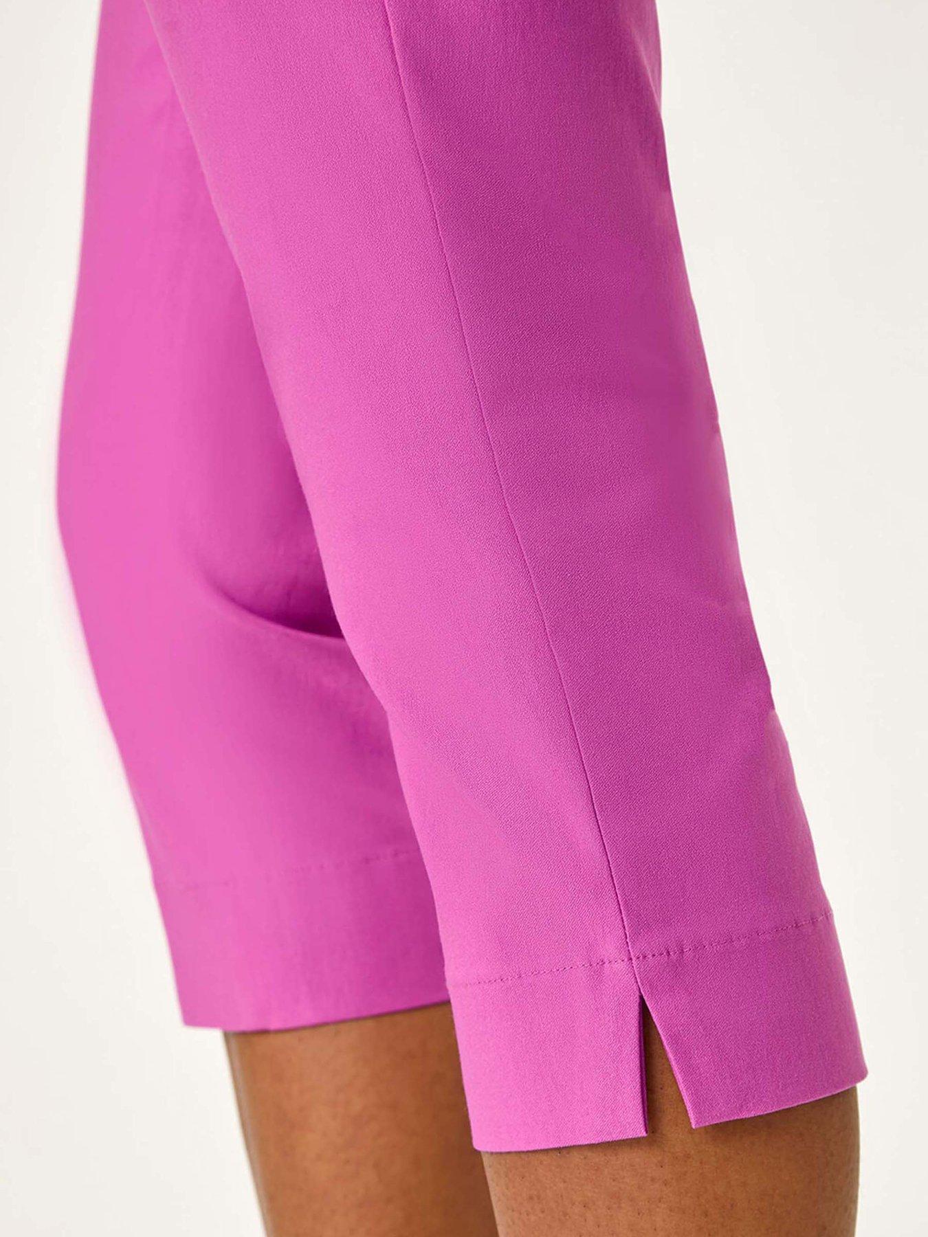Image 4 of 5 of Roman Cropped Stretch Trousers - Violet