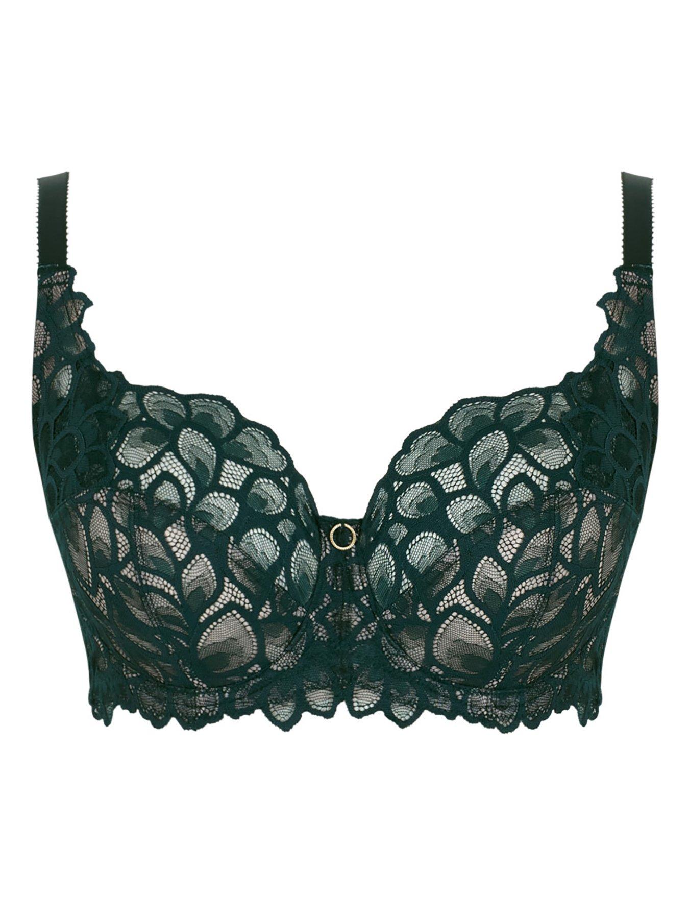 Image 4 of 4 of Panache Allure Forest Green Wired Full Cup Bra - Forest Green