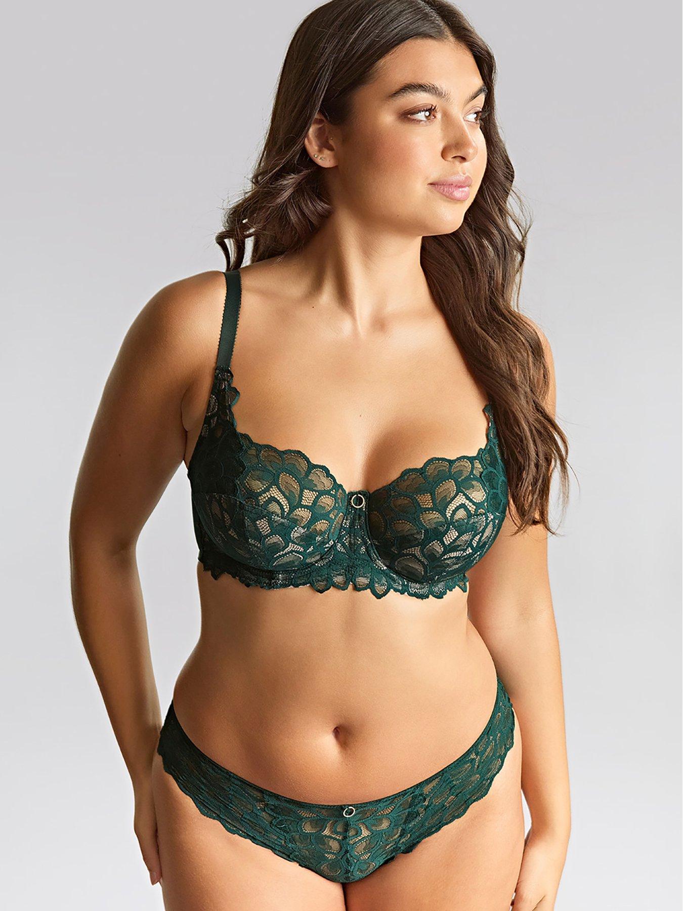 Image 3 of 4 of Panache Allure Forest Green Brazilian Brief - Forest Green