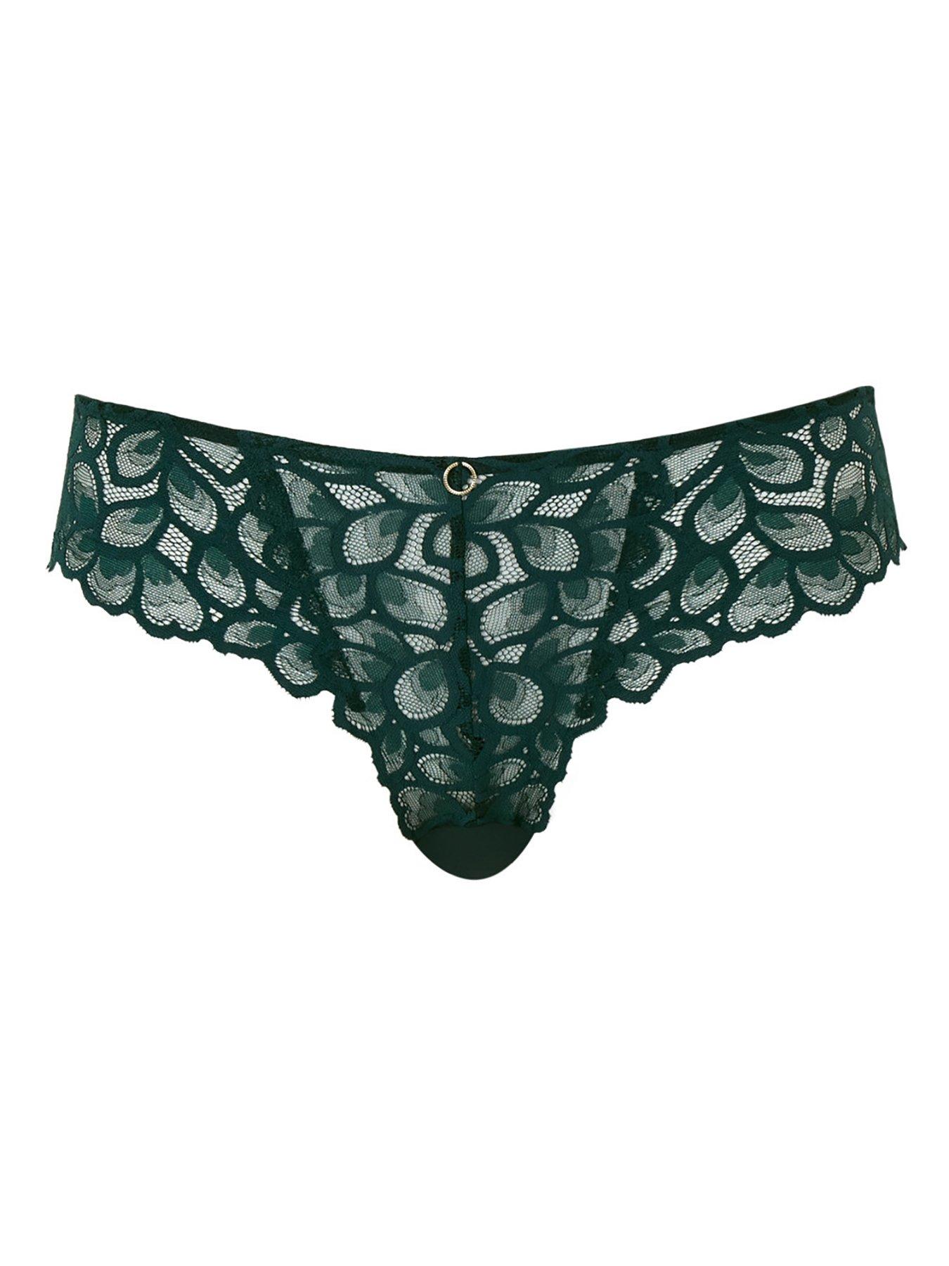Image 4 of 4 of Panache Allure Forest Green Brazilian Brief - Forest Green