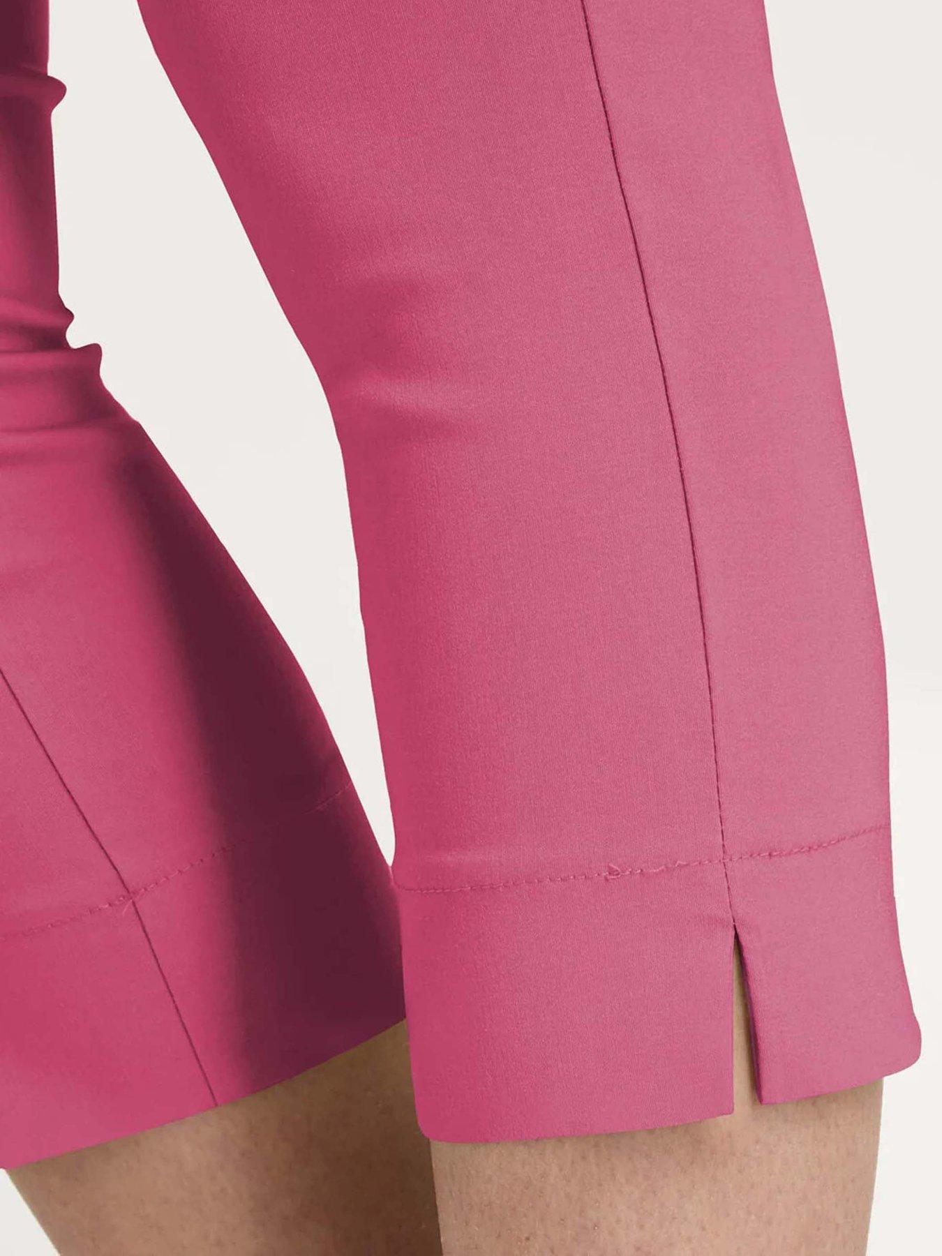 Image 4 of 4 of Roman Cropped Stretch Trouser - Pink