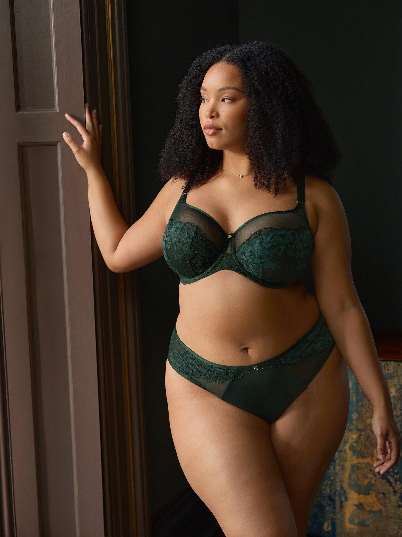  image of sculptresse-josephinenbspfull-cup-bra-forest-green